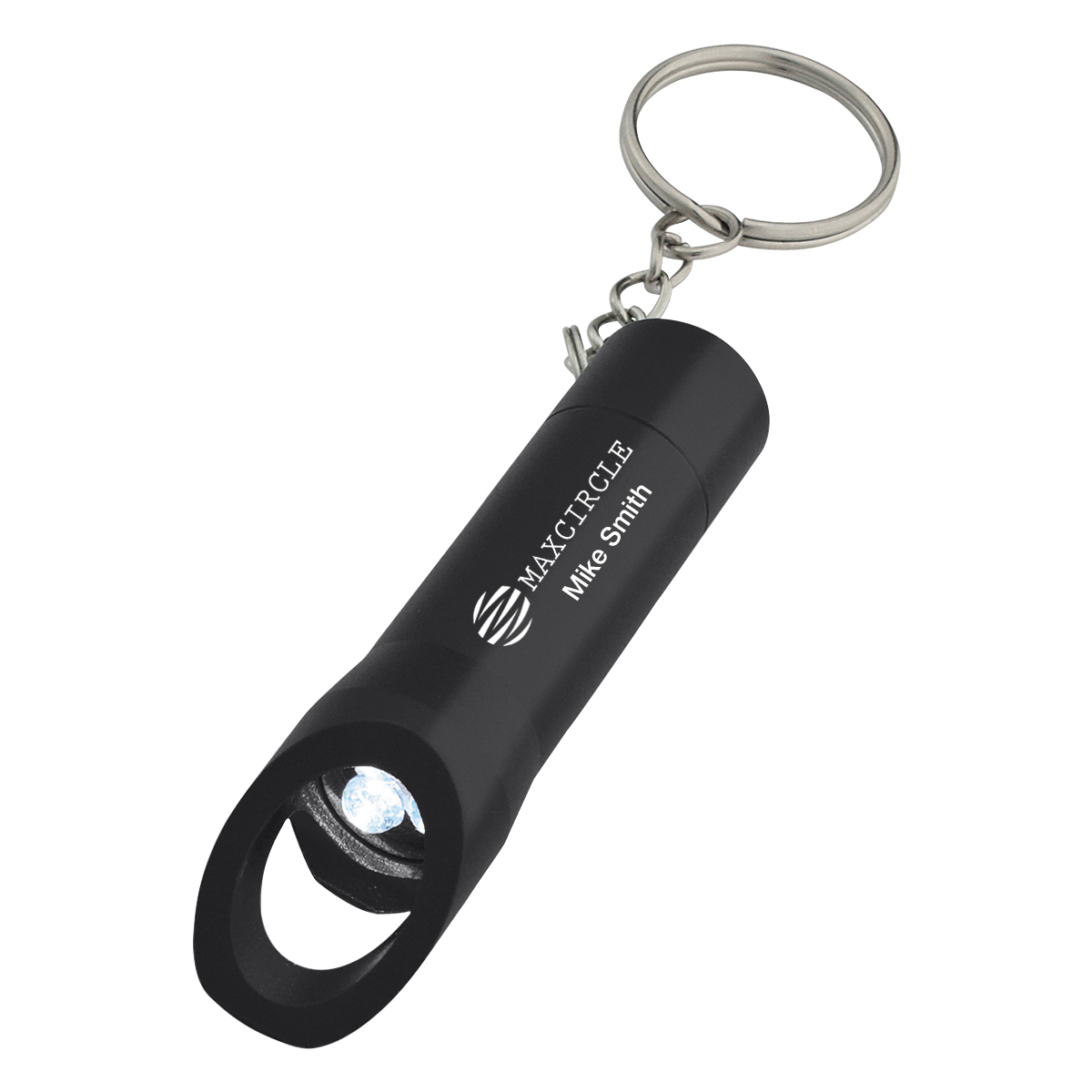 Aluminum LED Flashlight With Bottle Opener 3