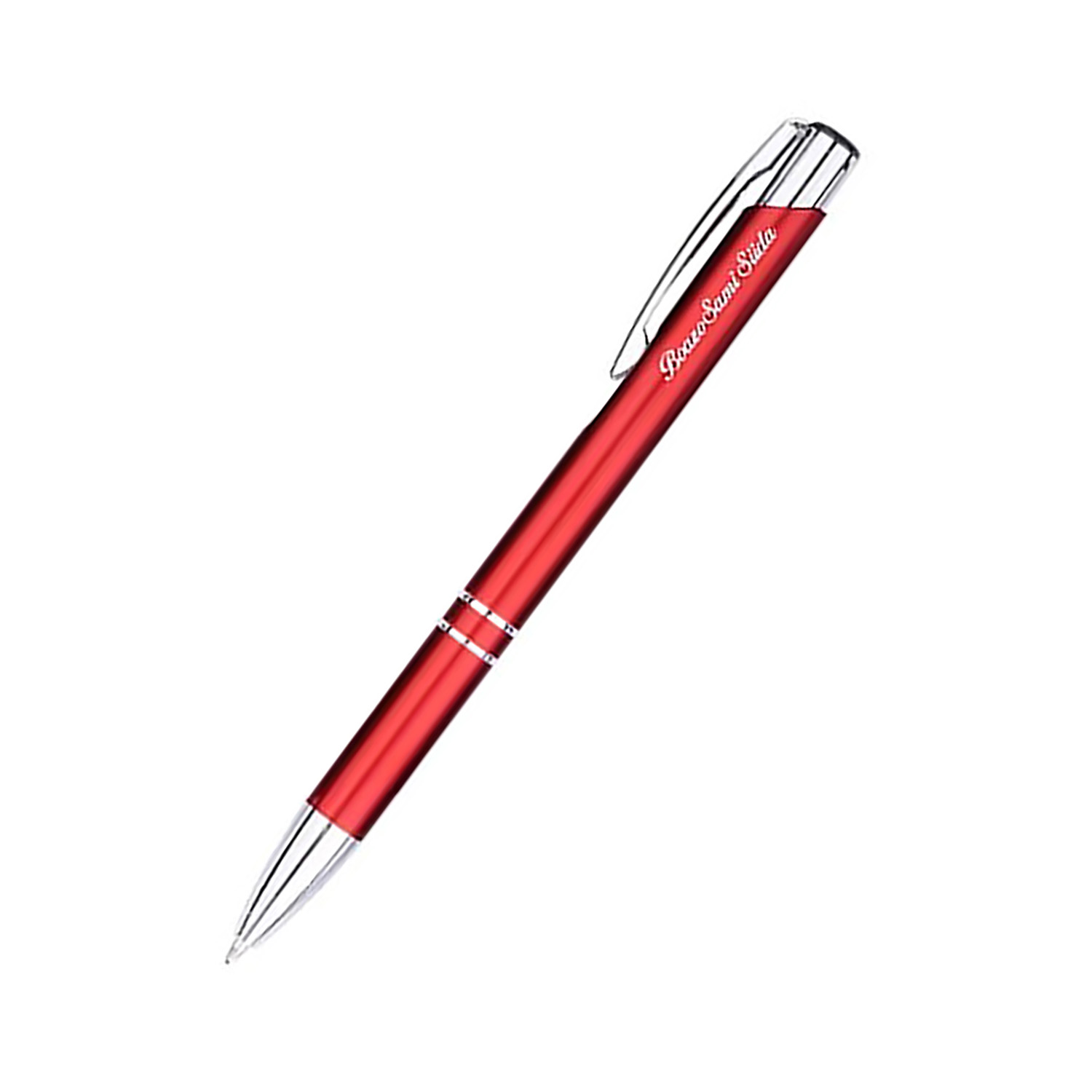Aura Metal Push Action Ballpoint Pen w/ Chrome Accent 1