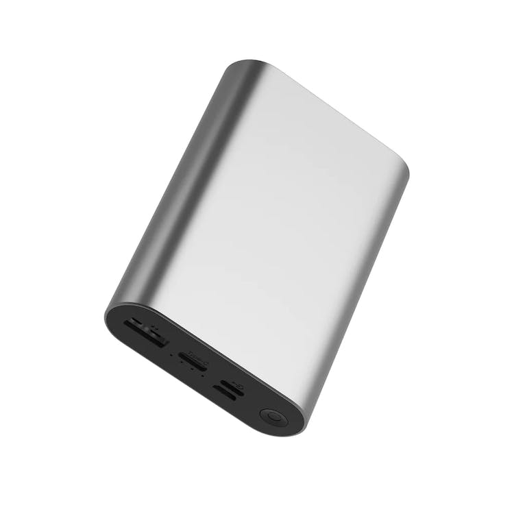 PD Aluminum 12000mAh Power Banks - Silver 2 Ports 2