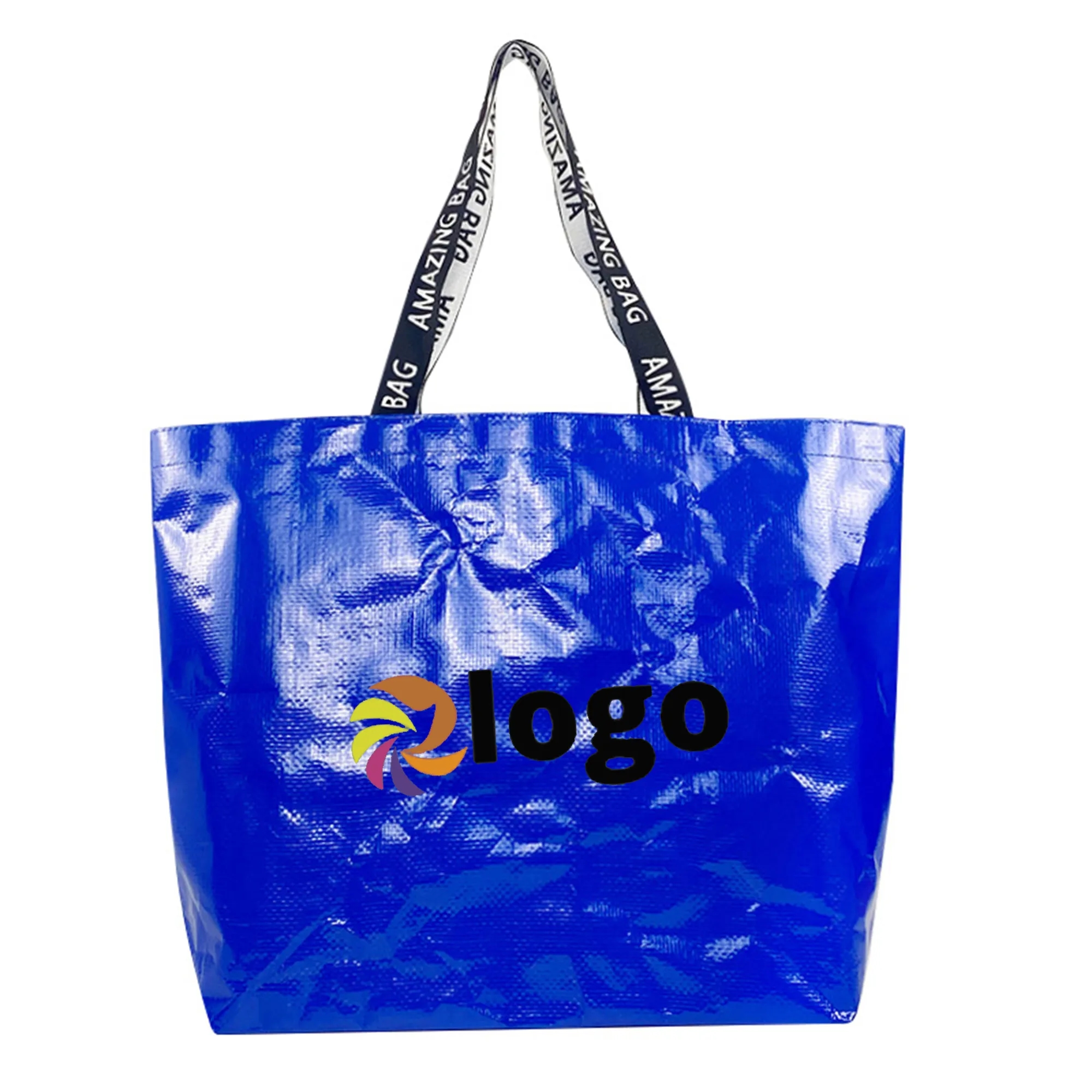 Custom Laminated Woven Shopping Tote Bag 3