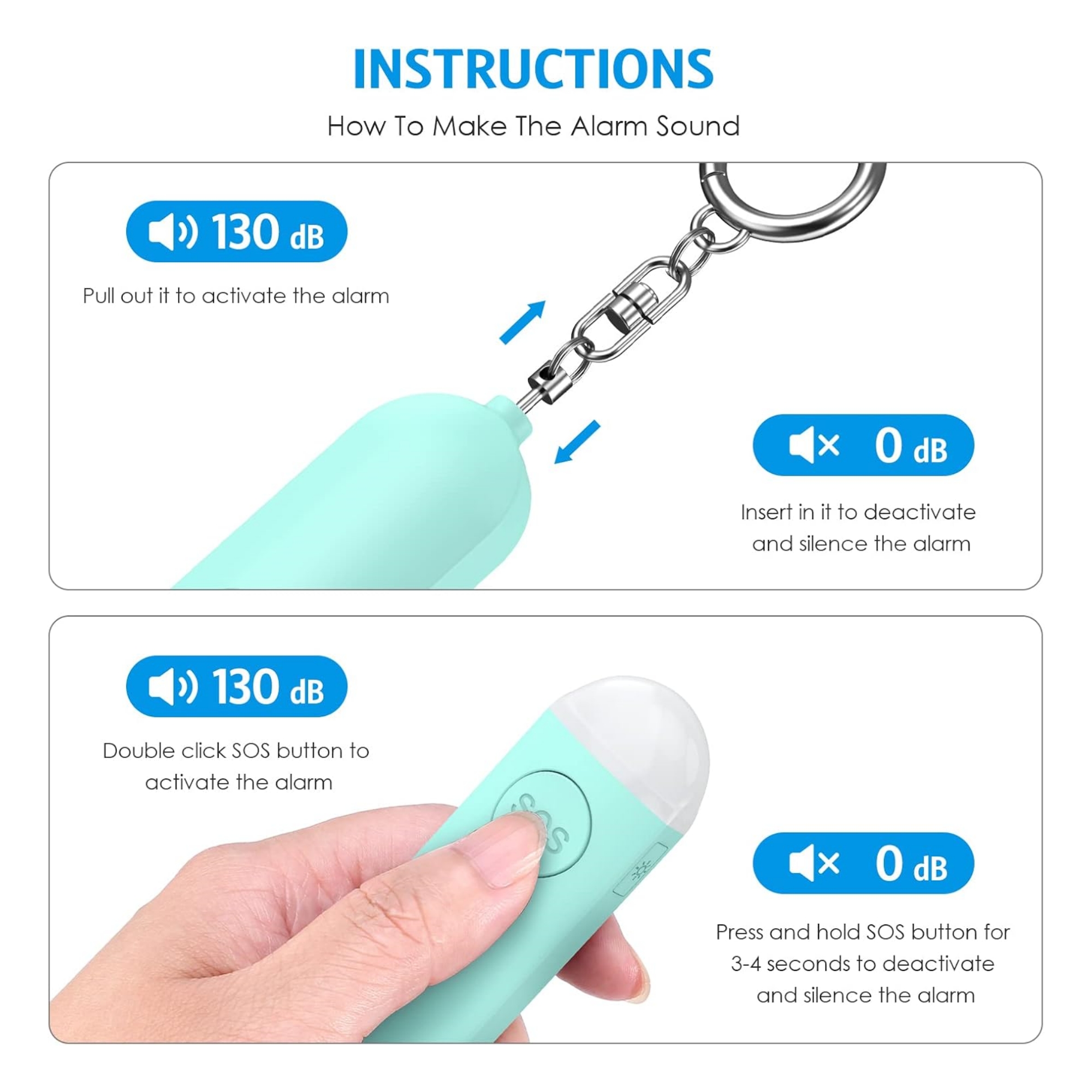 Rechargable Personal Safety Alarm 2