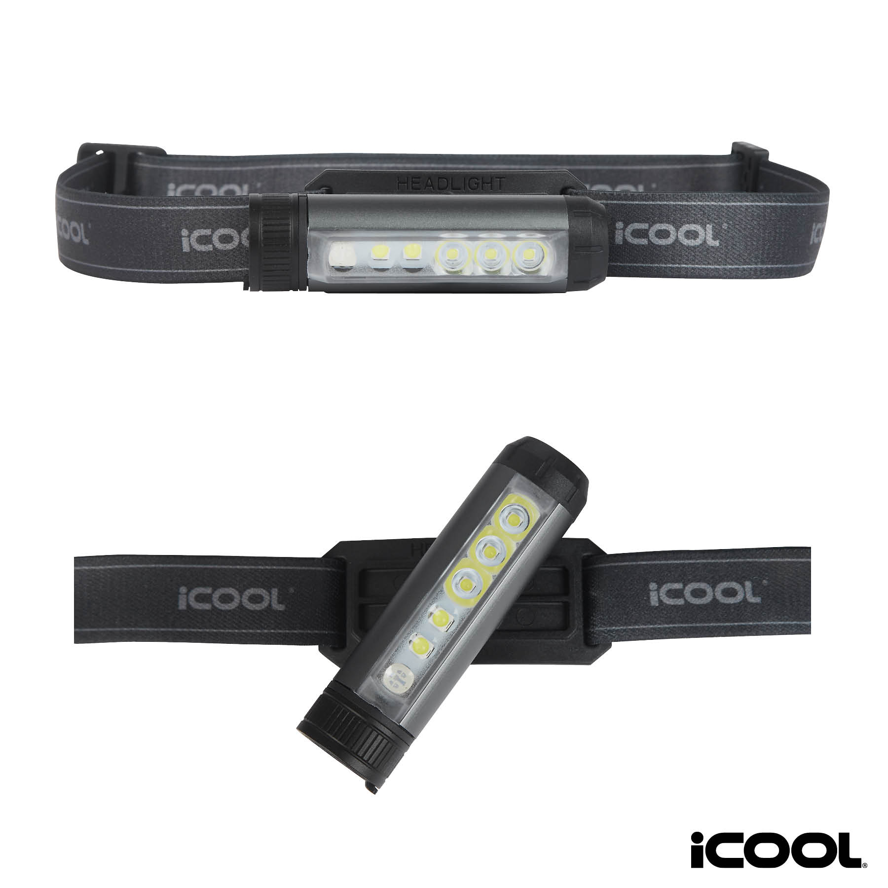 iCOOL Templeton Rechargeable LED Headlamp 5