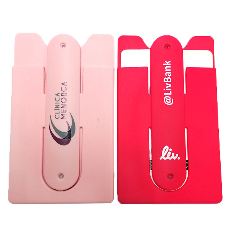 Silicone Card Holder w/Cell Phone Stand 4