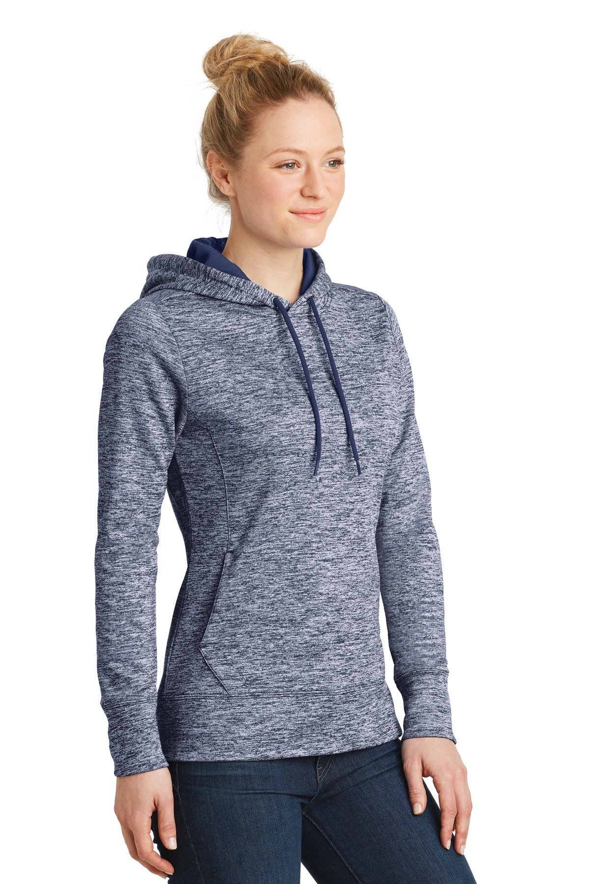 Sport-Tek Women's PosiCharge Electric Heather Fleece Hooded Pullover. LST225, custom hoodie or sweatshirt with logo imprint 22
