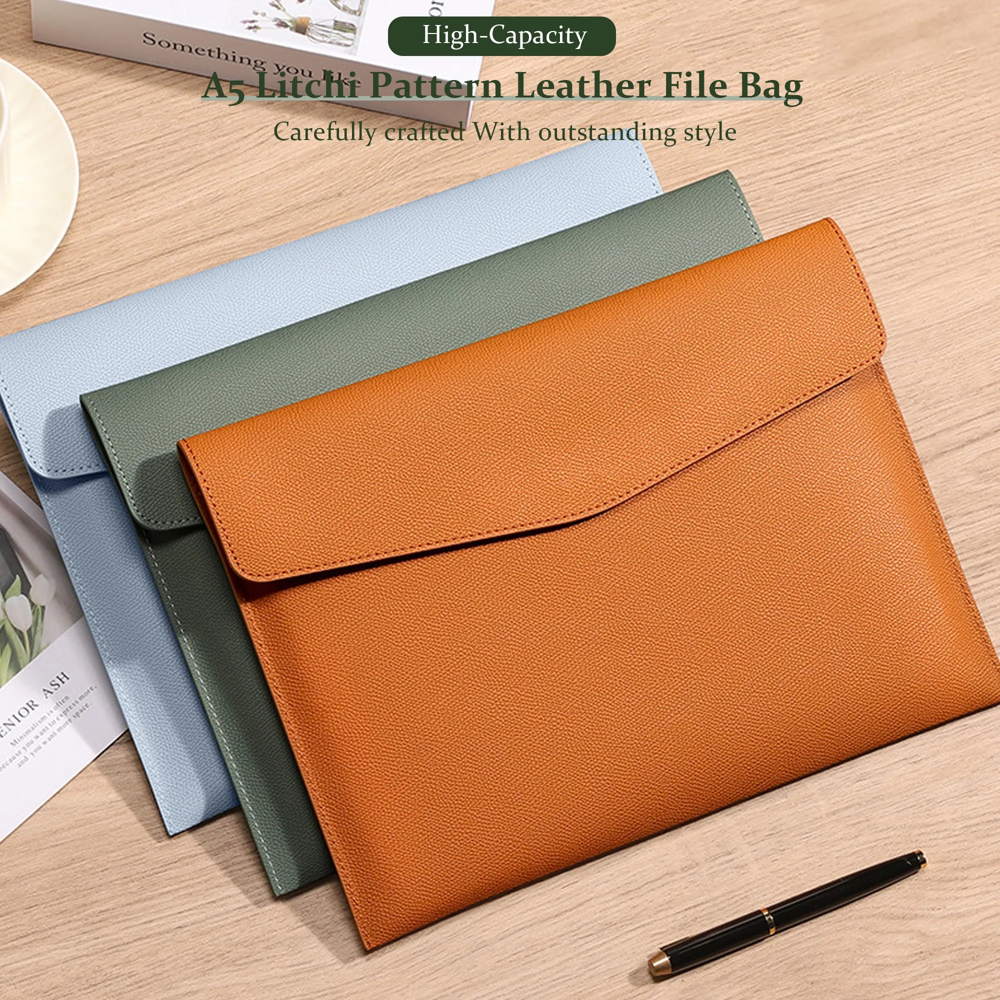 Leather Business Document Holder Free Shipping 3