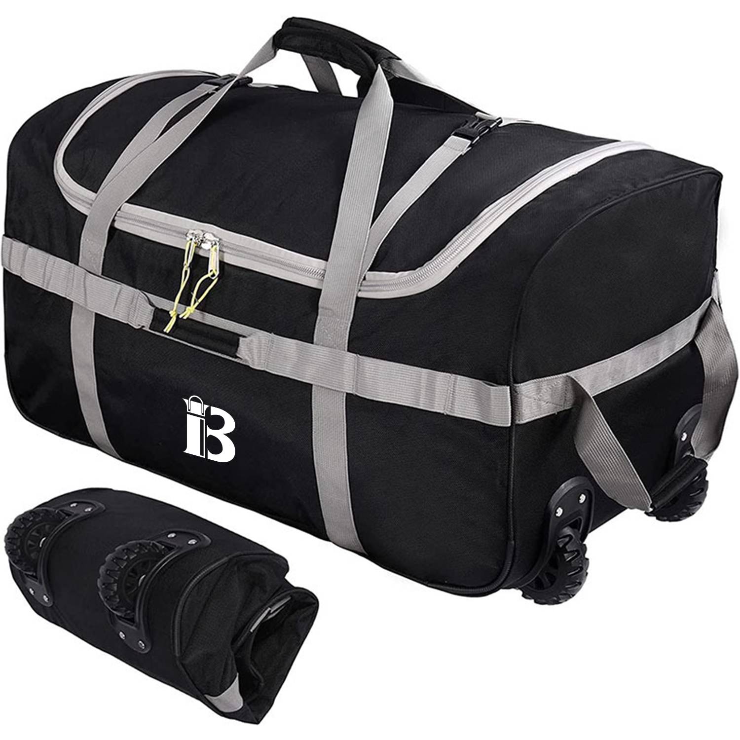 120L Foldable Large Capacity Duffle Bag w/ Wheels 1