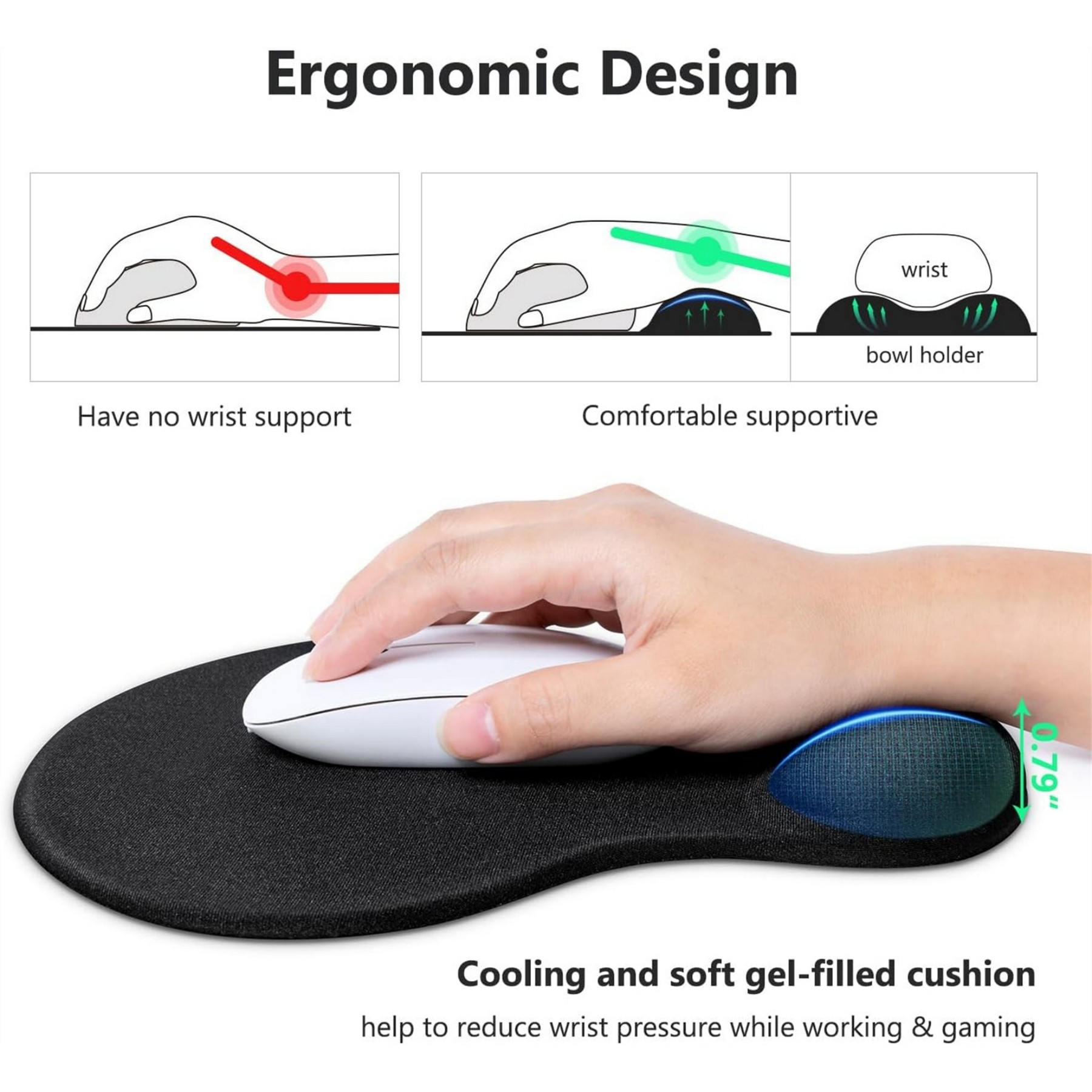 Mouse Pad with Wrist Rest 6