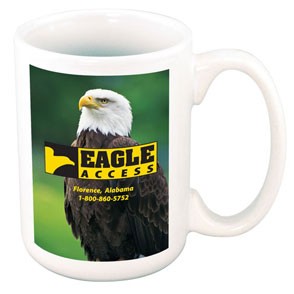 15 Oz. White 4-Color Process El Grande Ceramic Mug 2