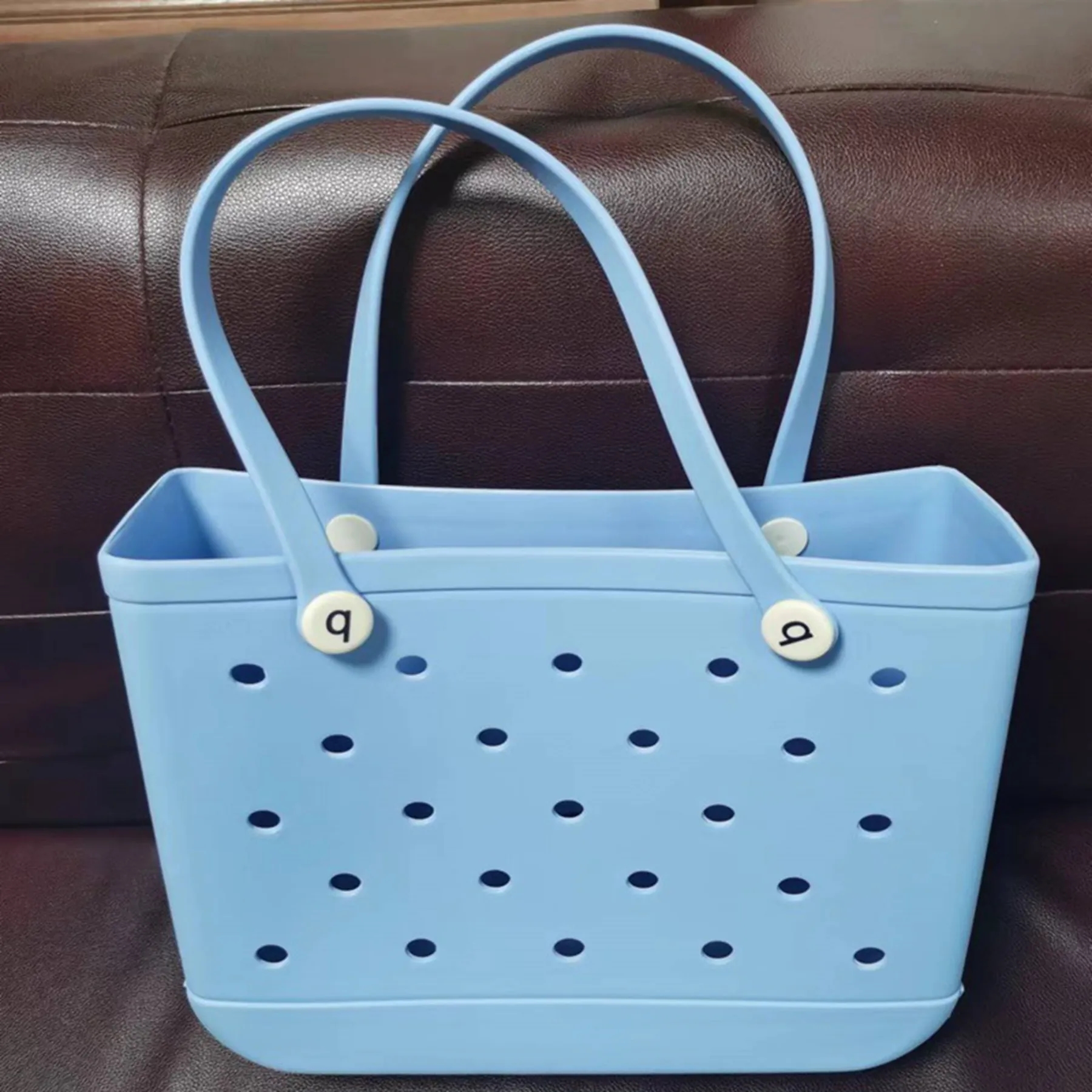 Large EVA Beach Tote Bag with Hole 16