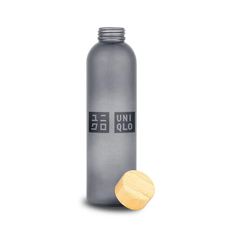 Beverly Glass Water Bottle 24 oz, custom glassware with logo imprint 6