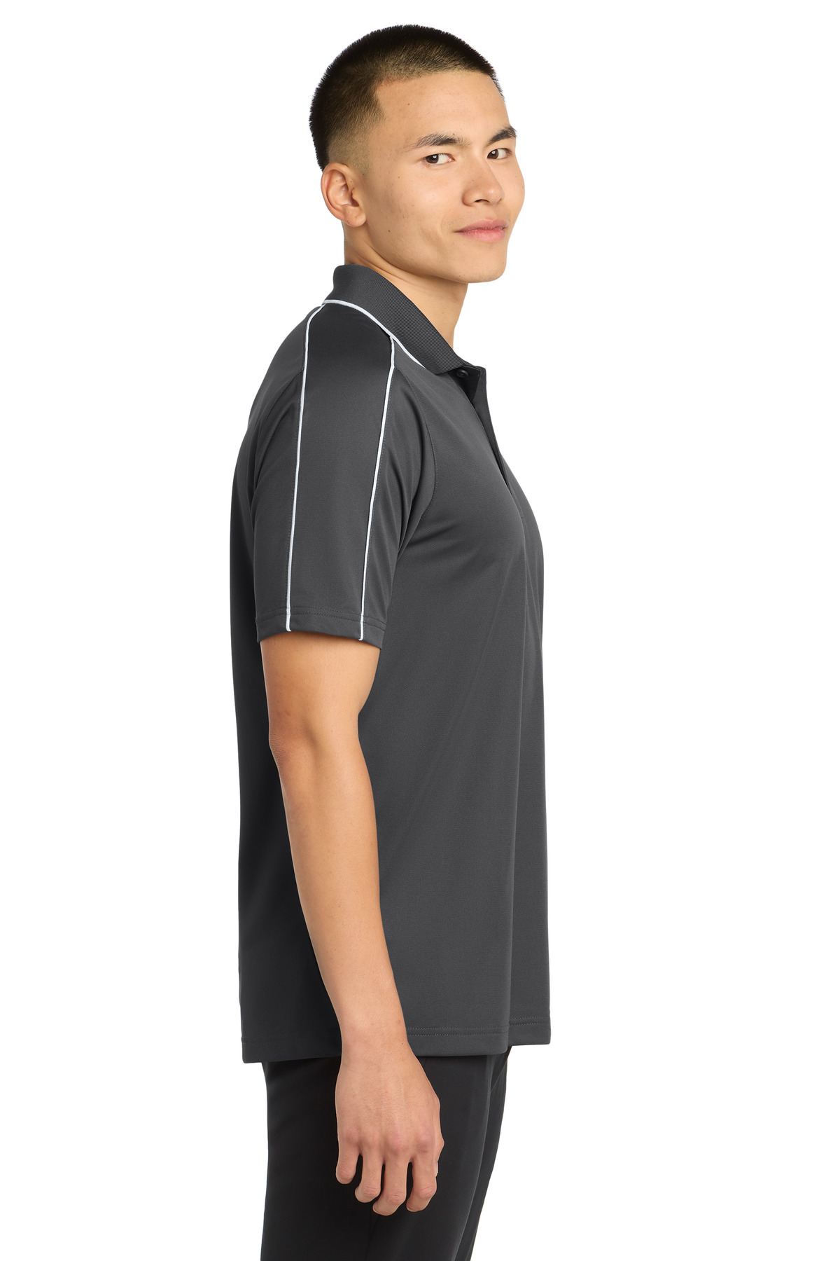 Sport-Tek Micropique Sport-Wick Piped Polo. ST653 40