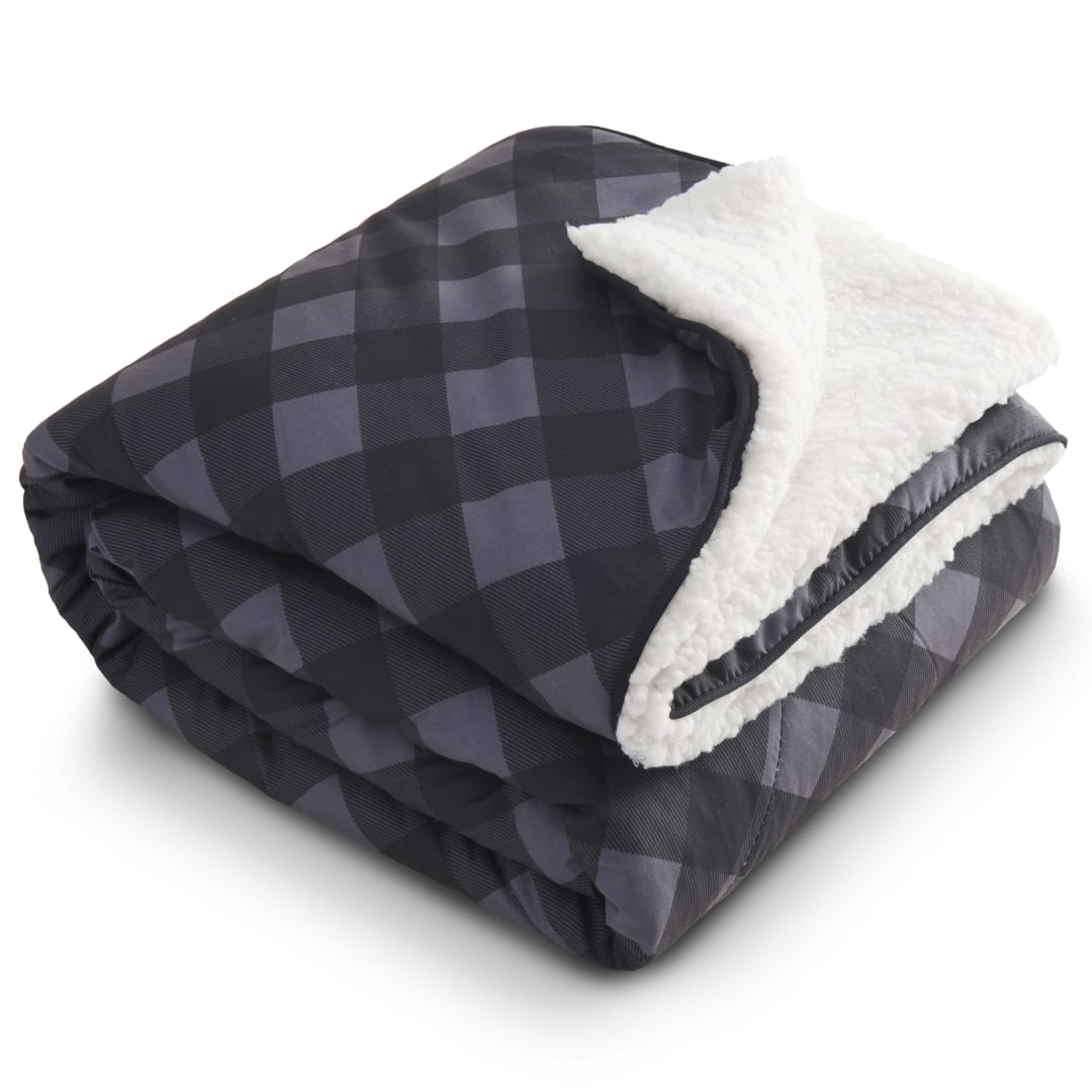 High Sierra Roll-Up Puffy Sherpa Blanket 71
