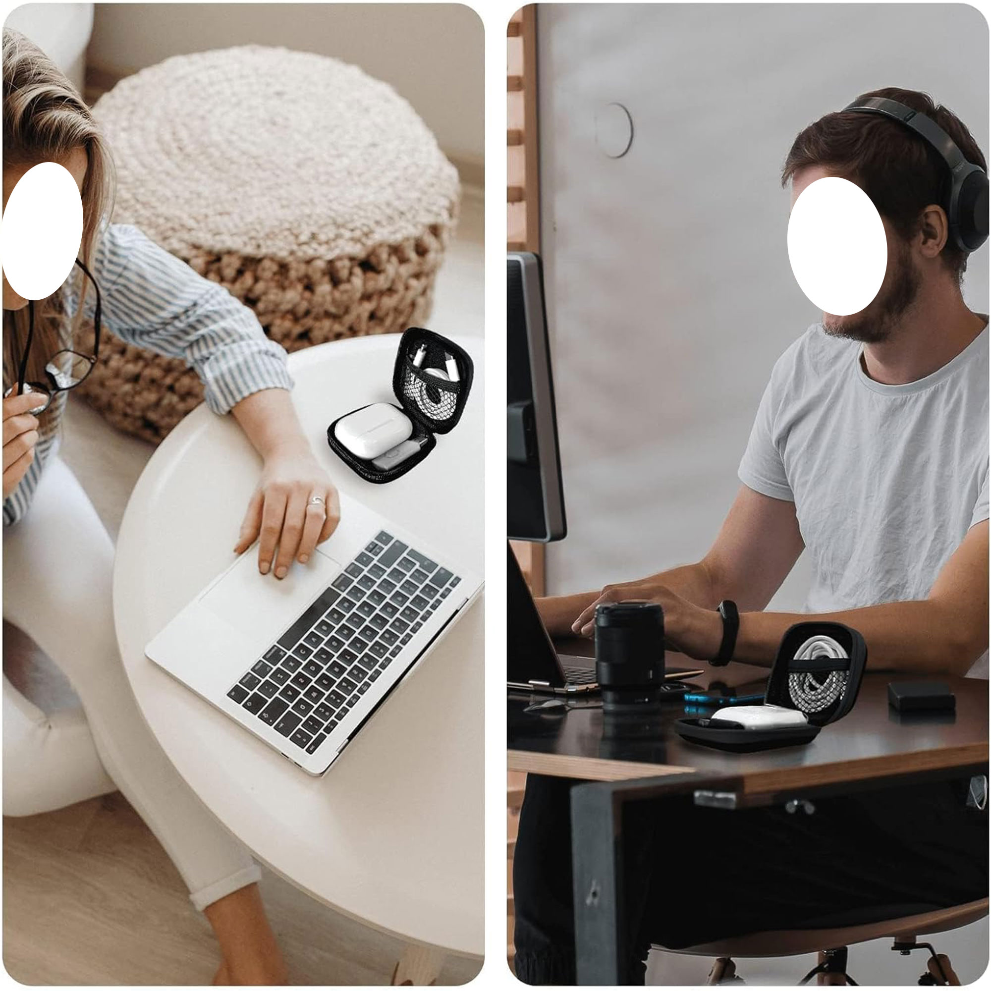 Portable Square Earbud Case 3