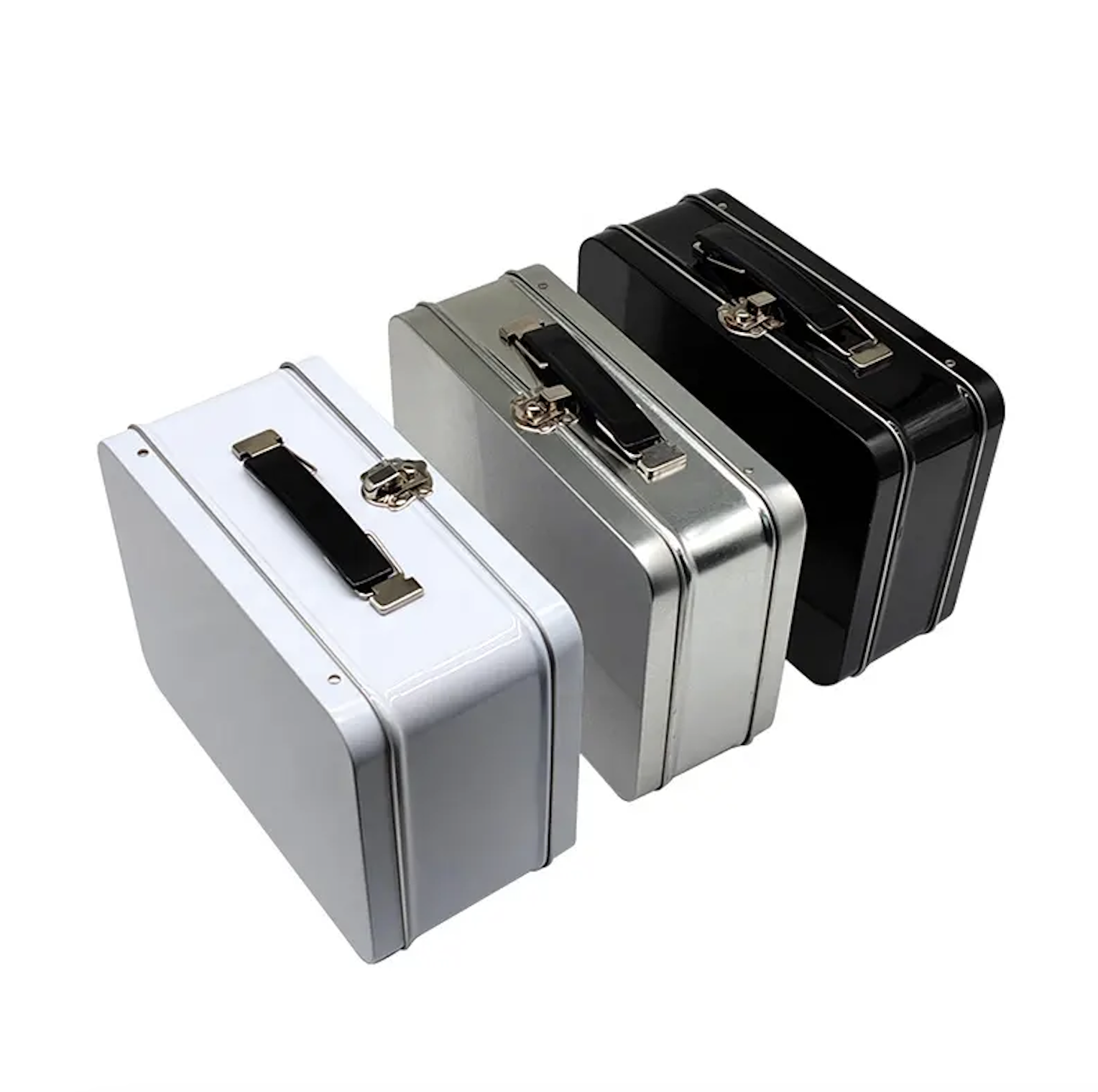 Rectangle Tin Lunch Box With Lock 2