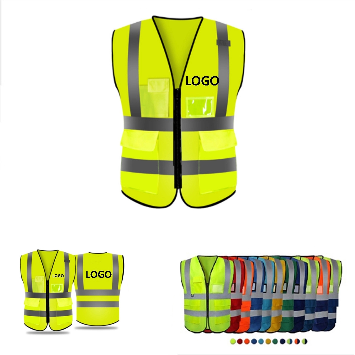 High Visibility Safety Vest with Pockets 3