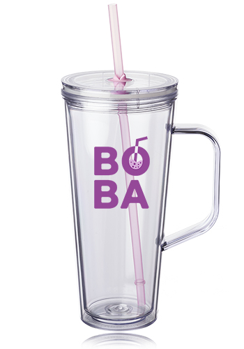 24 oz. Tilden Plastic Tumbler with Handle 10