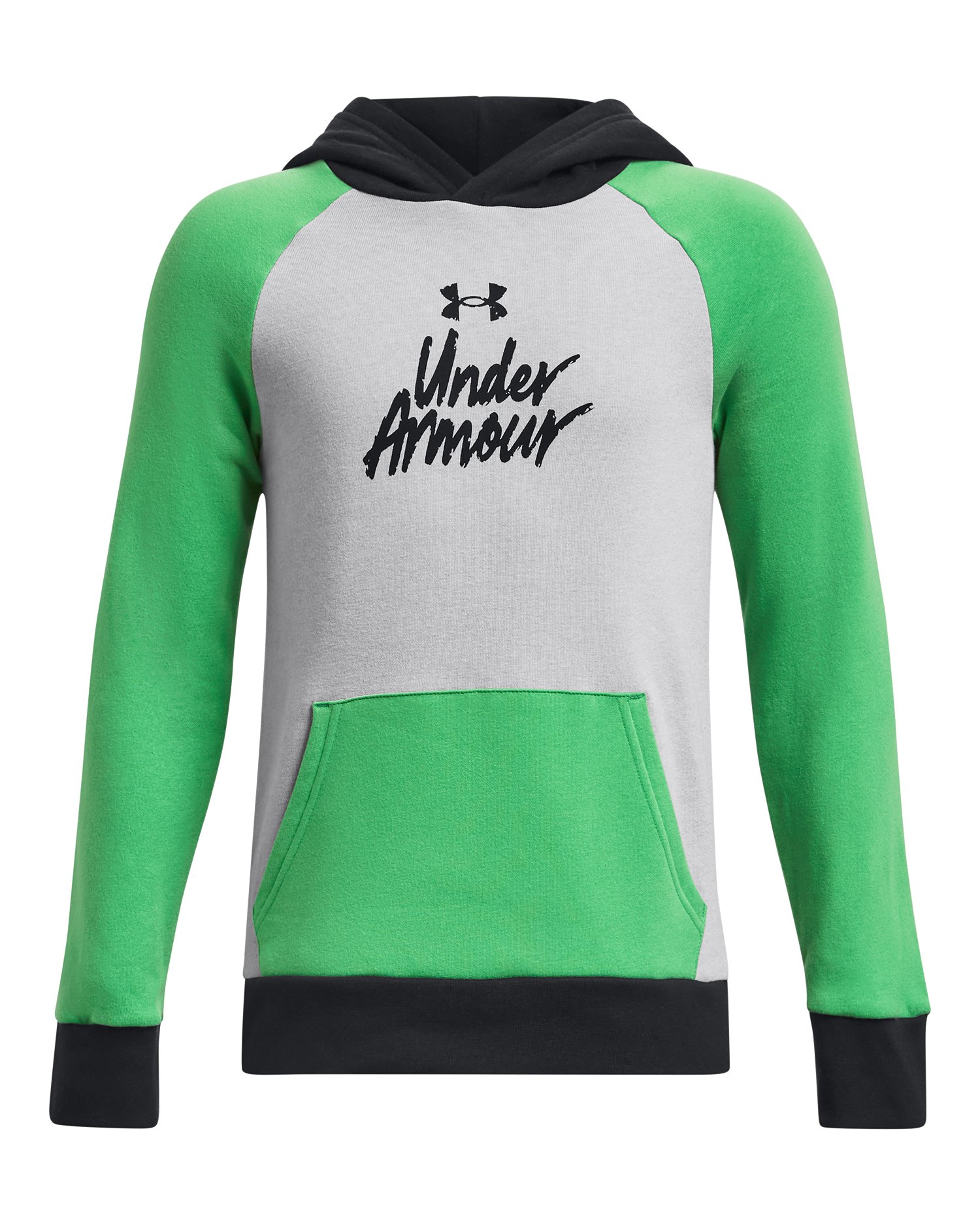 UA Rival Fleece Script Colorblock Boys' Hoodie 5