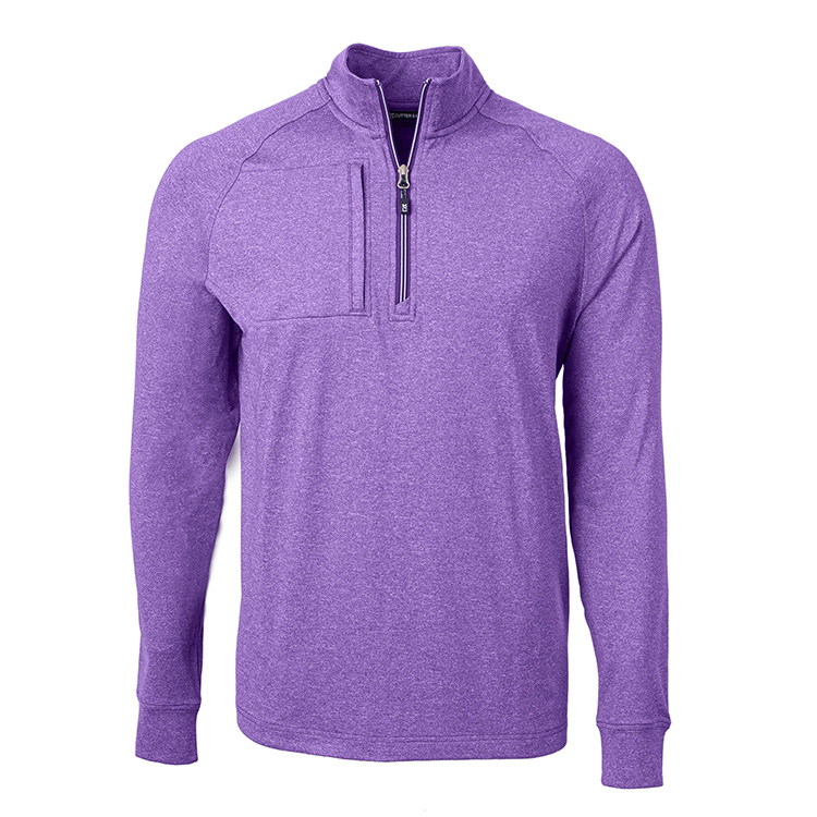 Cutter & Buck Adapt Eco Knit Heather Recycled Pullover, custom hoodie or sweatshirt with logo imprint 4