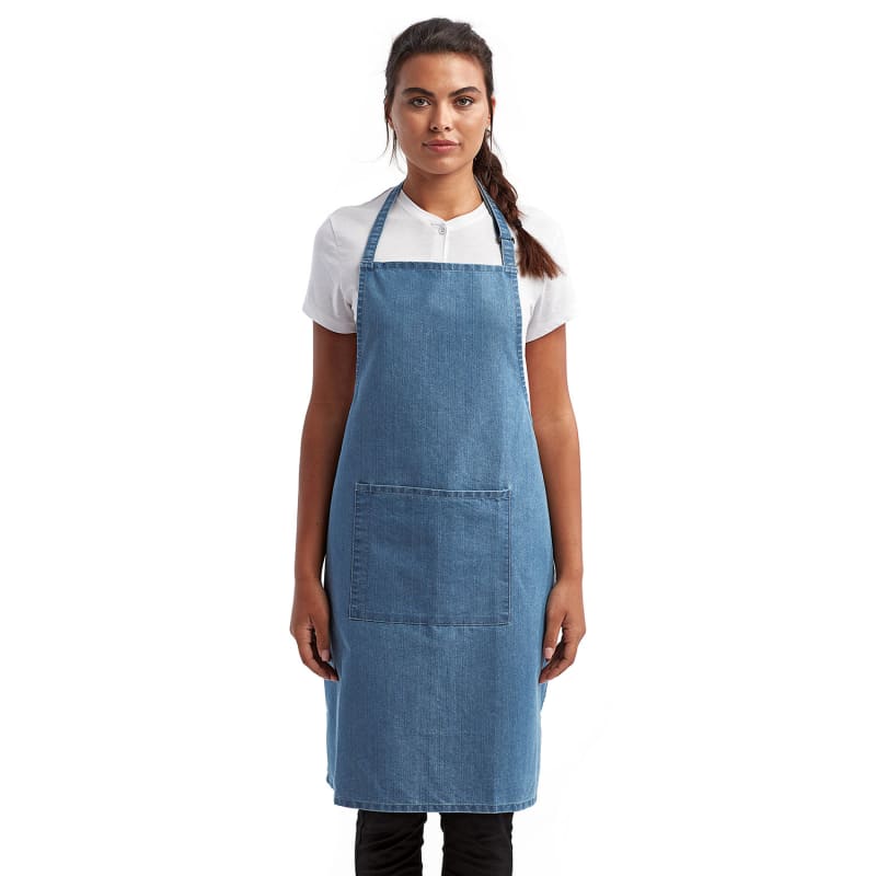Artisan Collection By Reprime Unisex 'Colours' Recycled Bib Apron With Pocket 48