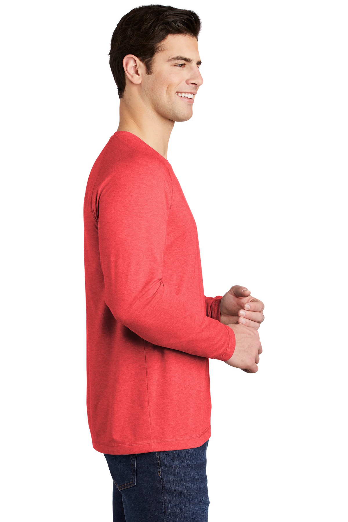 Sport-Tek® PosiCharge Long Sleeve Tri-Blend Wicking Raglan Tee 53