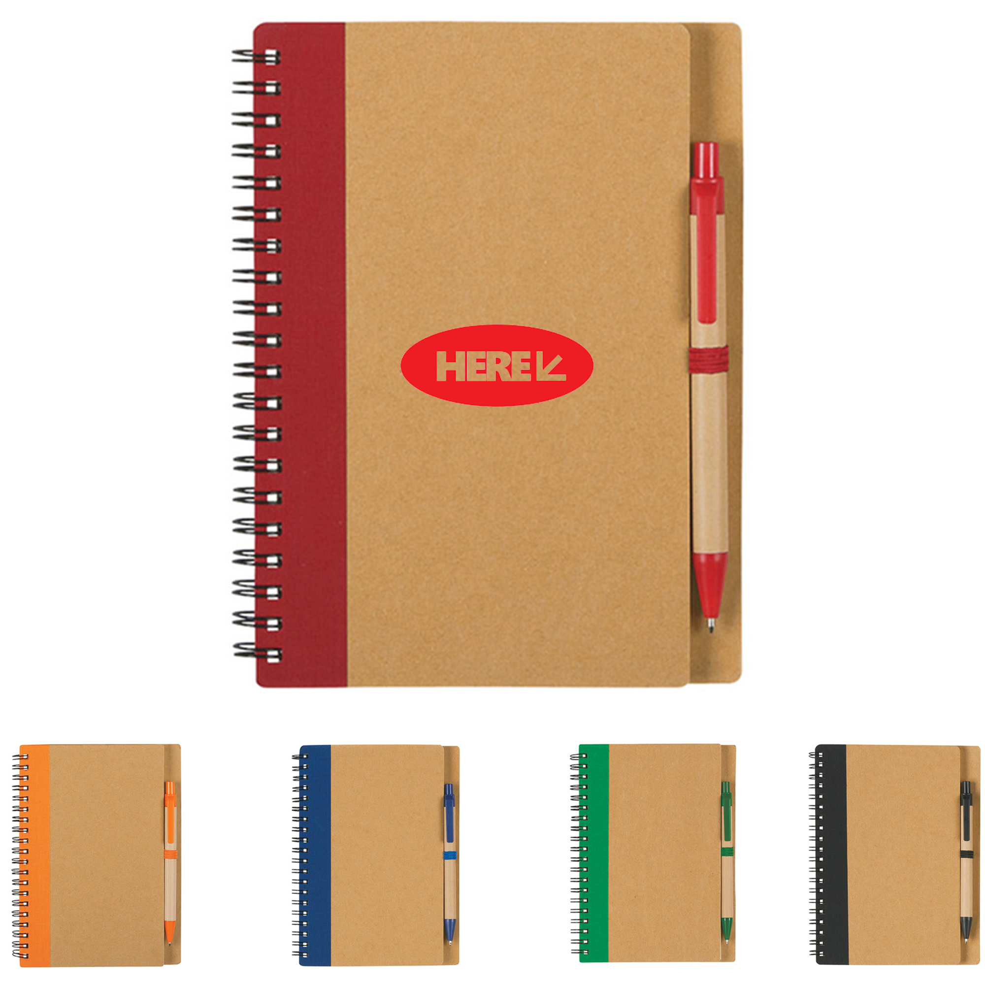 Sustainable Spiral Notebook with Pen 1