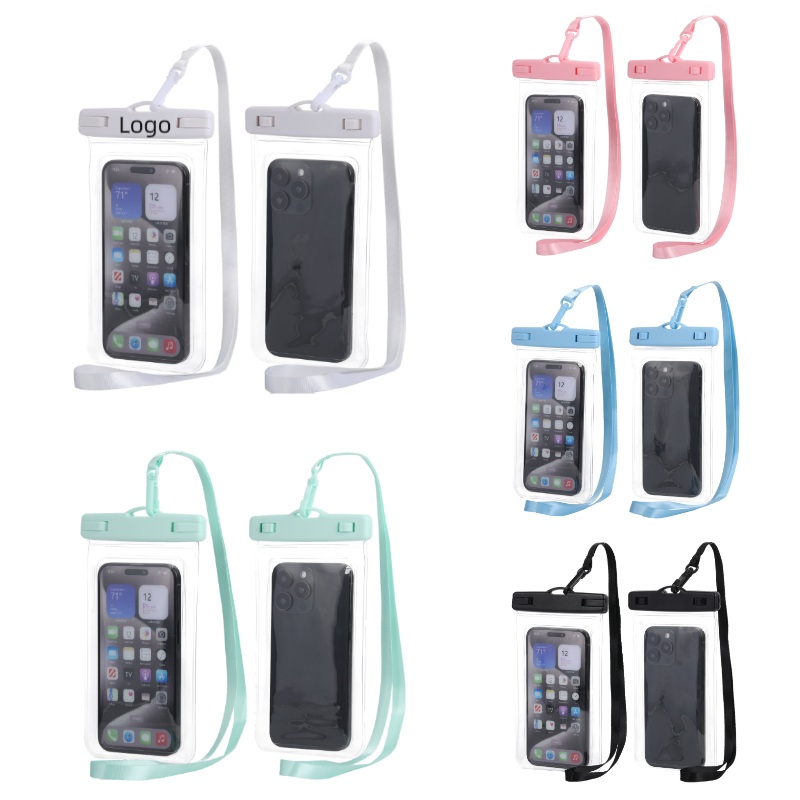 Clear Waterproof Phone Pouch W/ Lanyards 2
