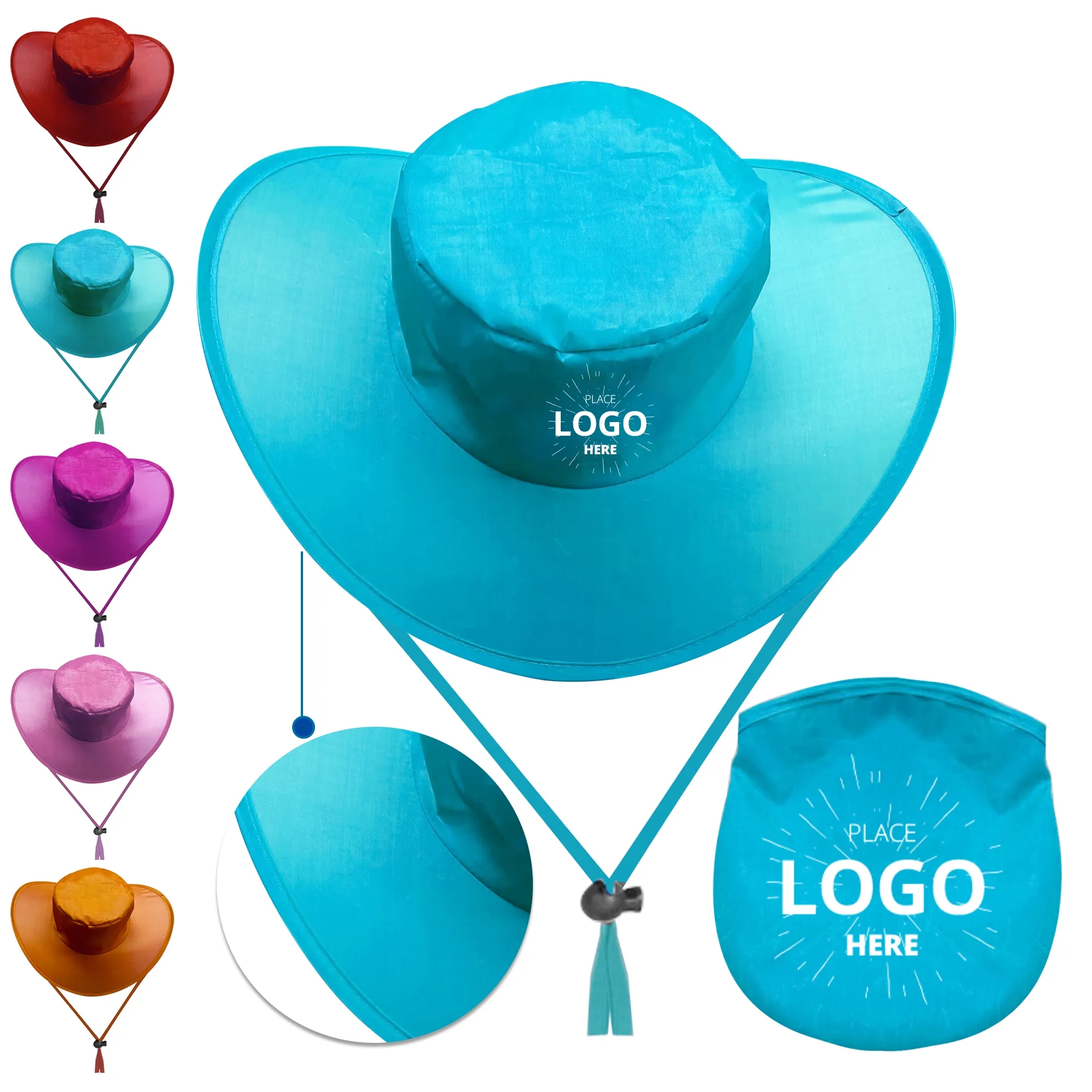 Twist and Fold Colorful Sun Hat 1