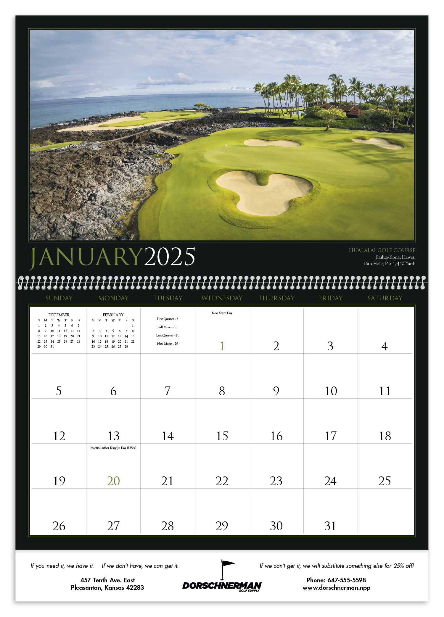 Triumph® Calendars Golf America Calendar 1