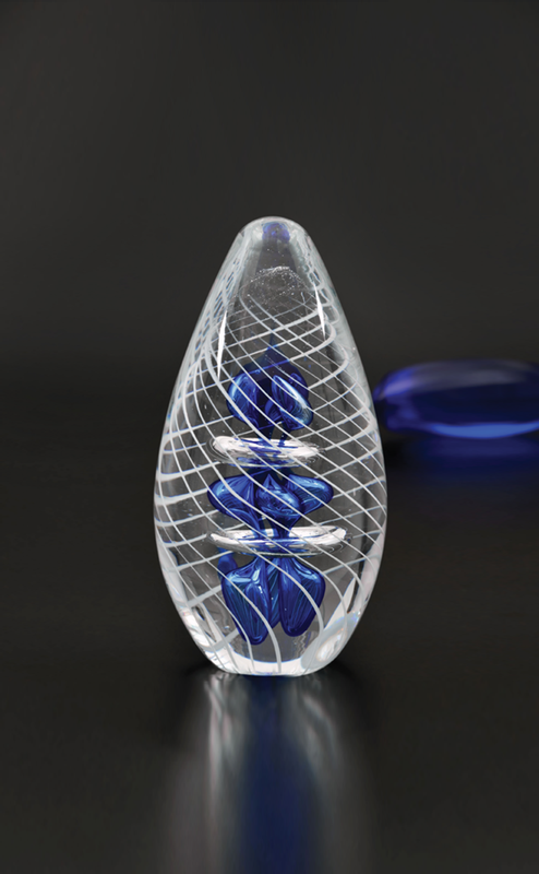 Glacier Swirl Art Glass 1
