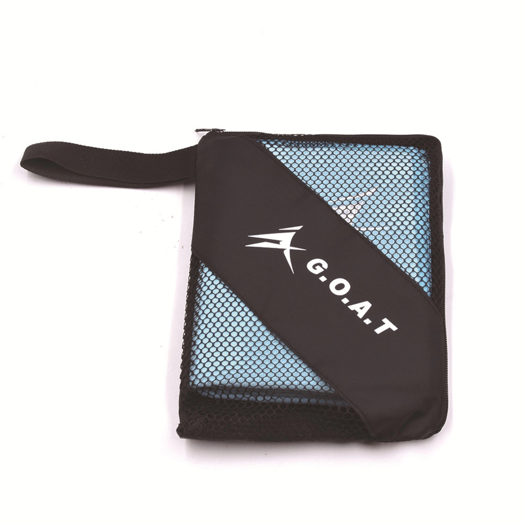 Soft Fiber Tricolor Sports Towel w/ Zipper Pocket 8