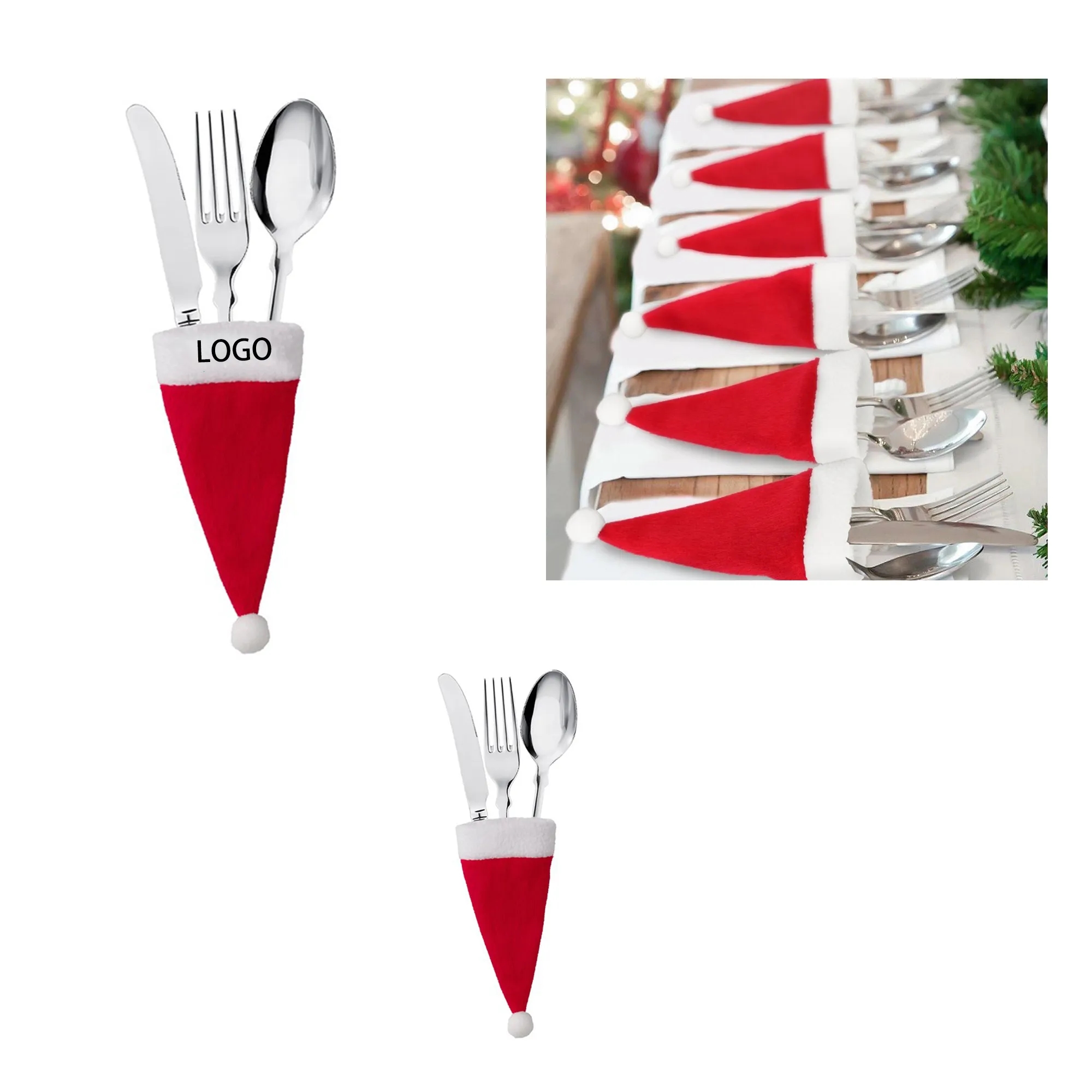 Christmas Knife And Fork Set Wine Bottle Cap 3