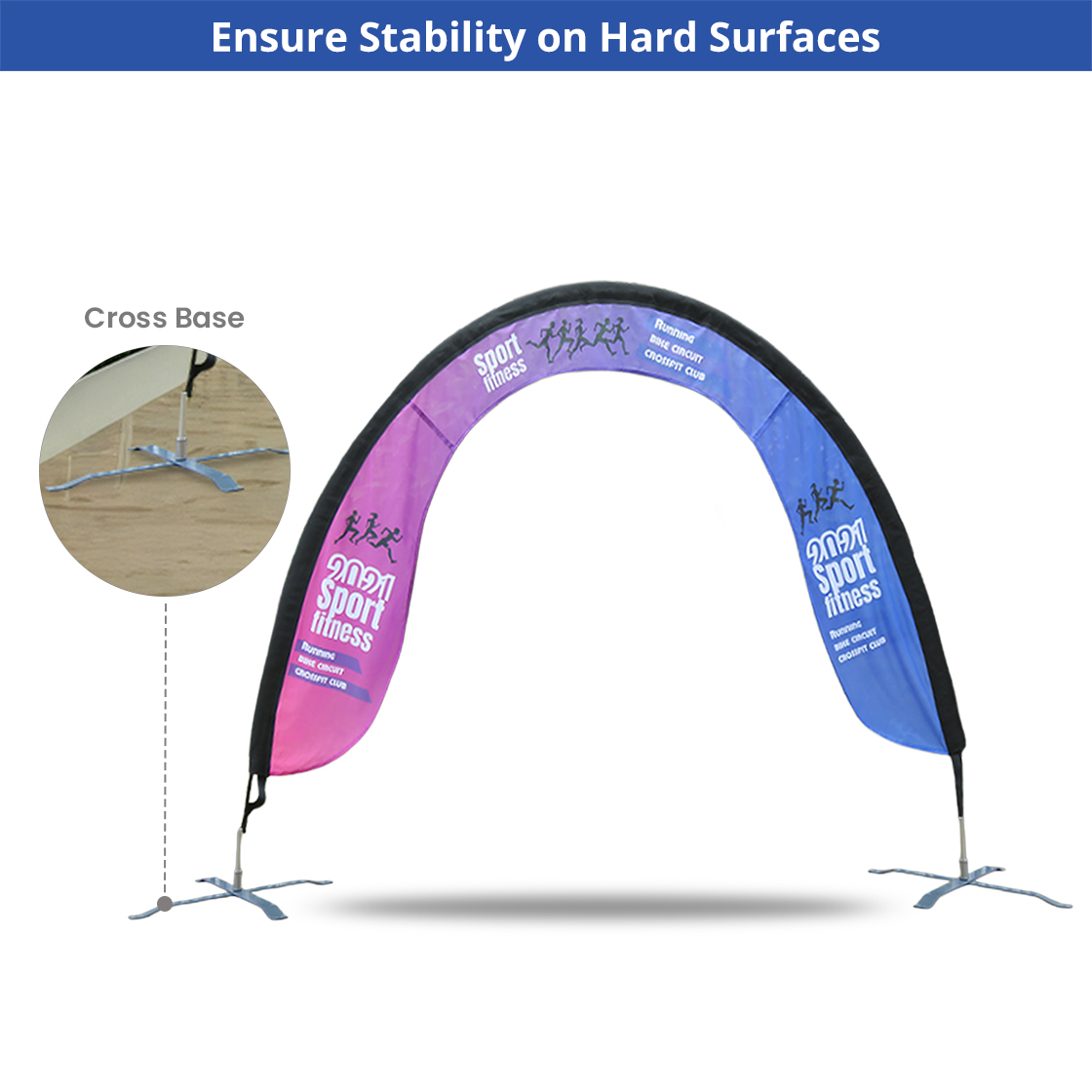 Racing Air Gate – (Single-Sided) Graphic & Hardware Combo,Medium Size 6