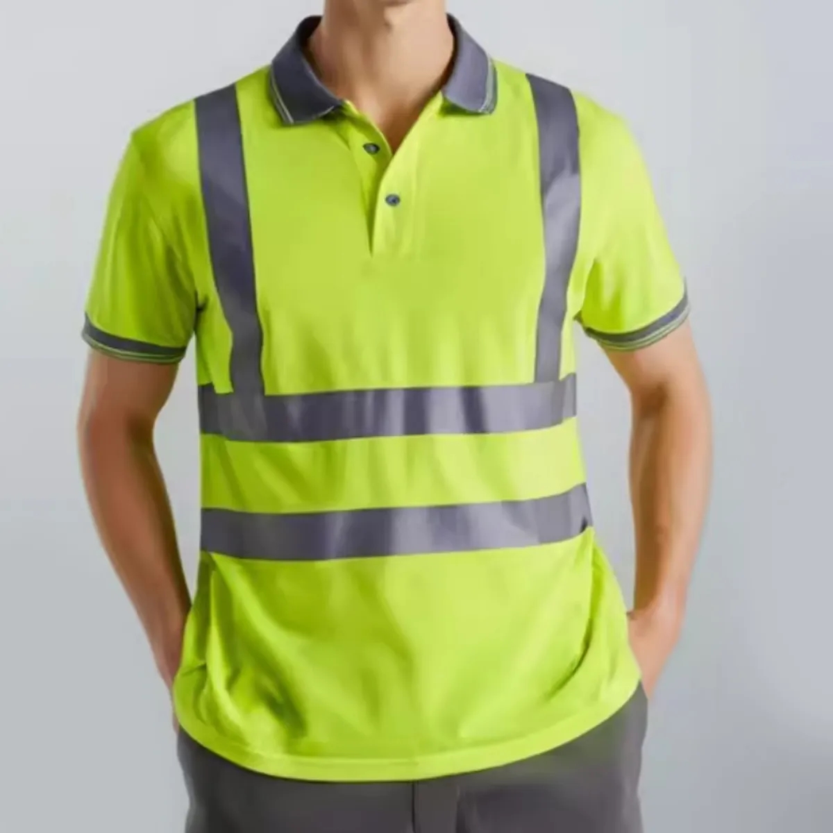 High Visibility Reflective Safety Polo Shirt Quick Dry 4
