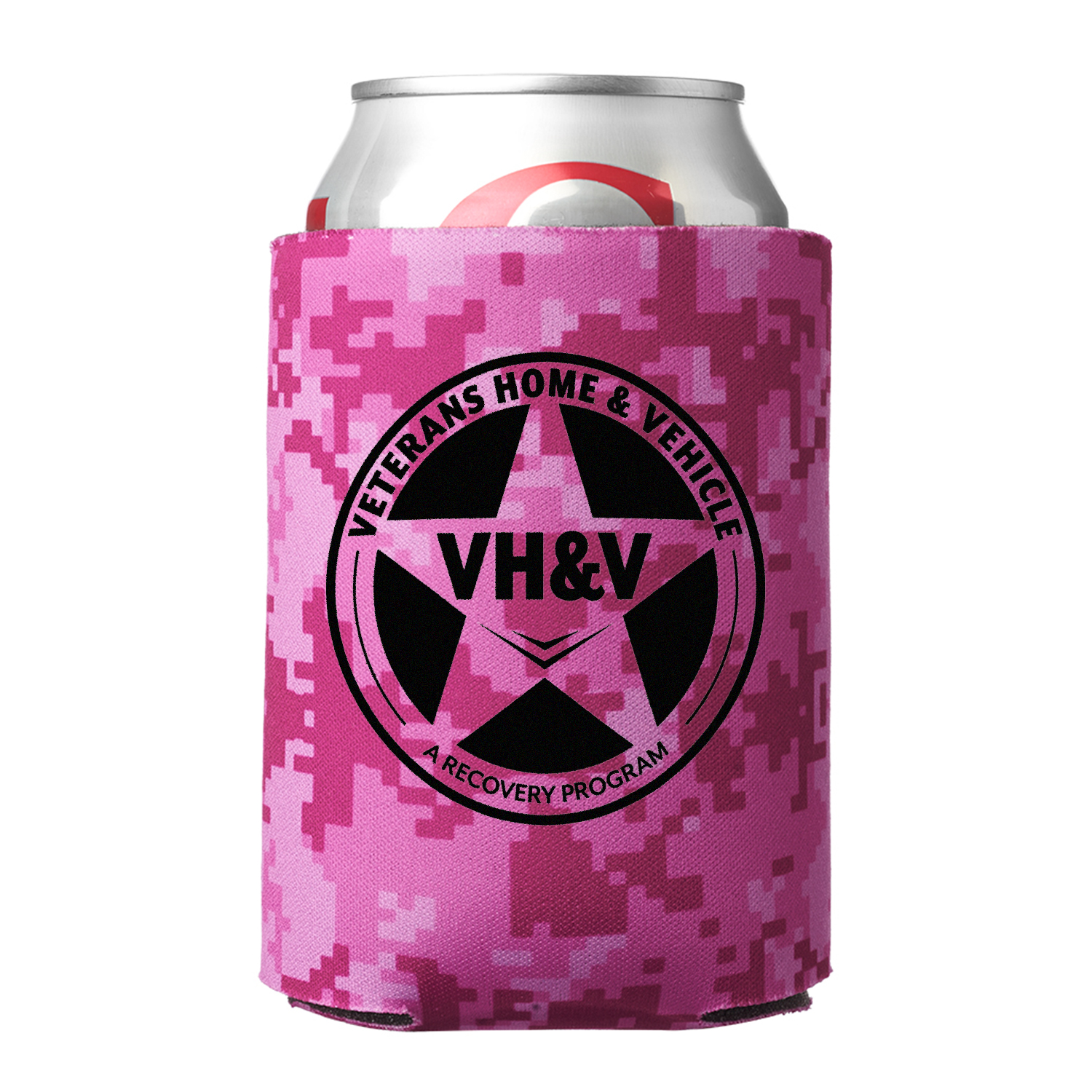 Digital Camo Can Cooler (1 Color Imprint), custom koozie with logo imprint 9