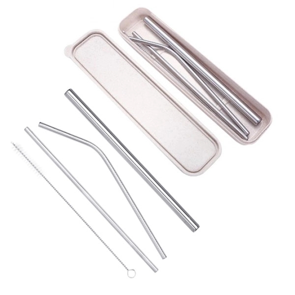 Stainless Steel Drinking Straw Gifts Set 4