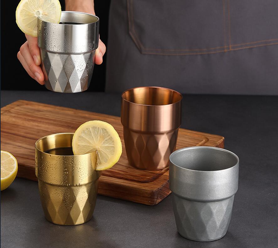 12 Oz Stackable Double Wall Stainless Steel Cups 3