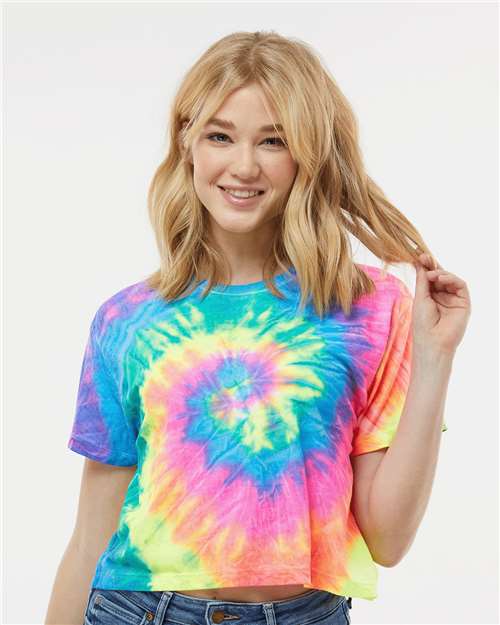 Women's Tie-Dyed Crop T-Shirt - 1050 27