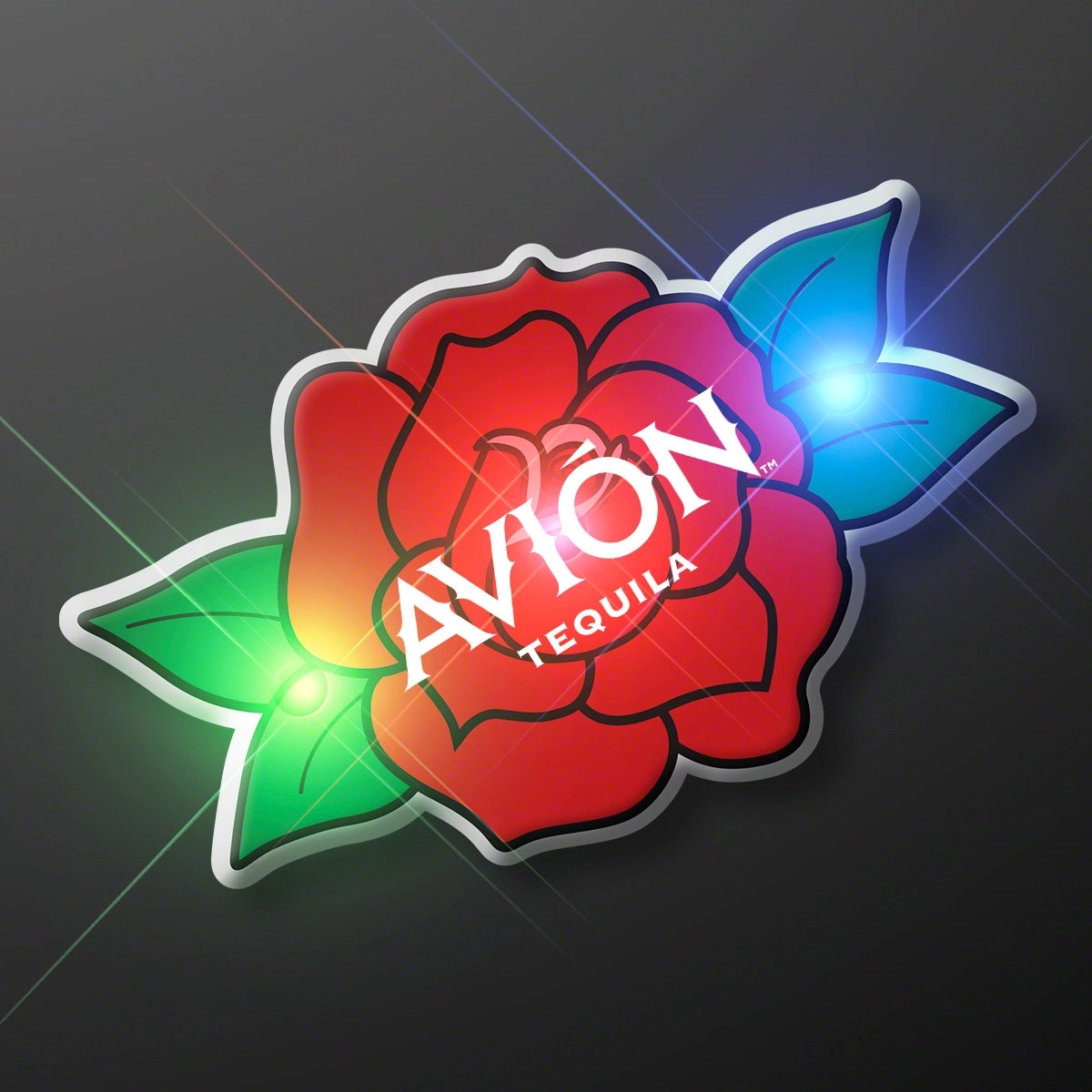 Red Rose LED Body Light Pin 2