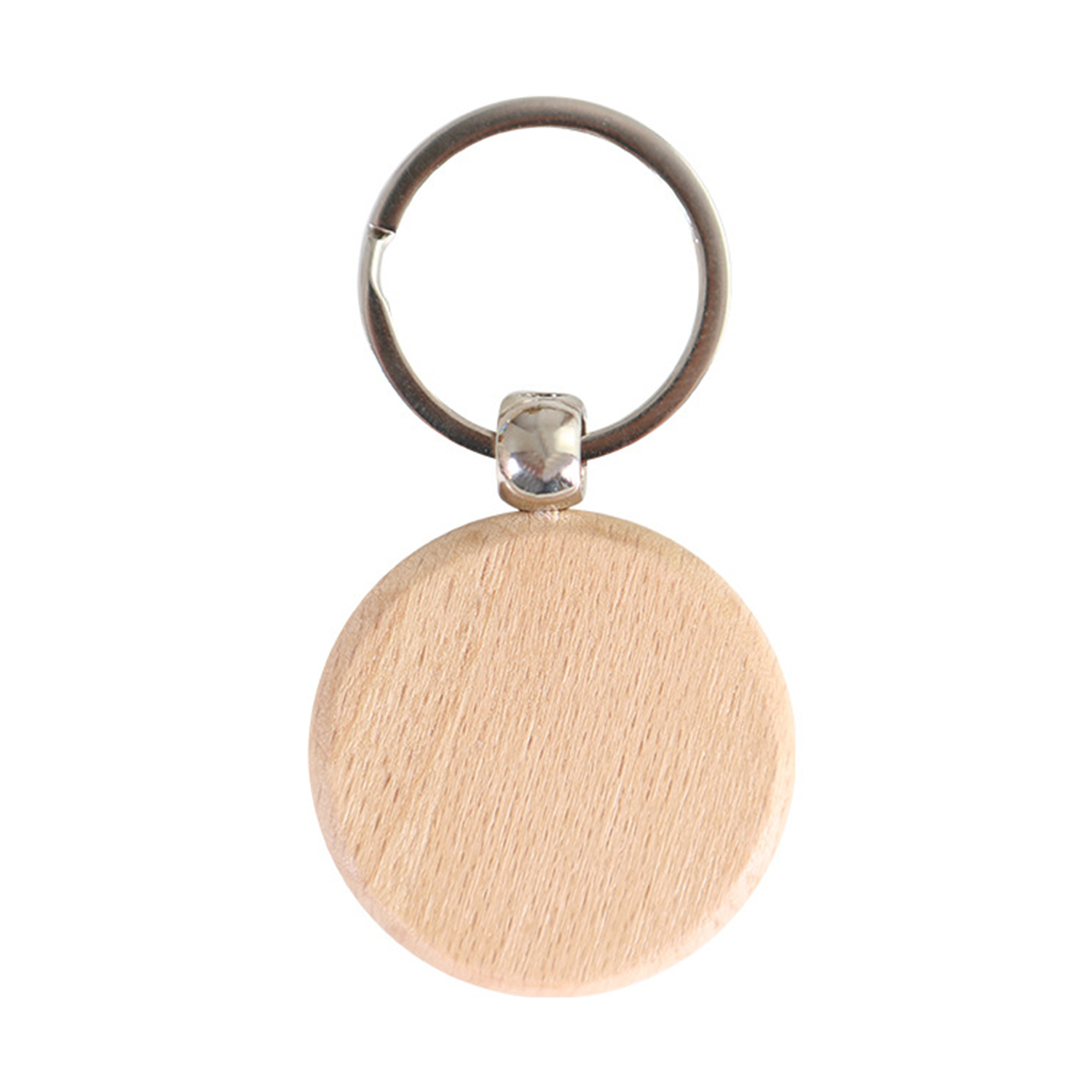 Wooden Round Keychain 2