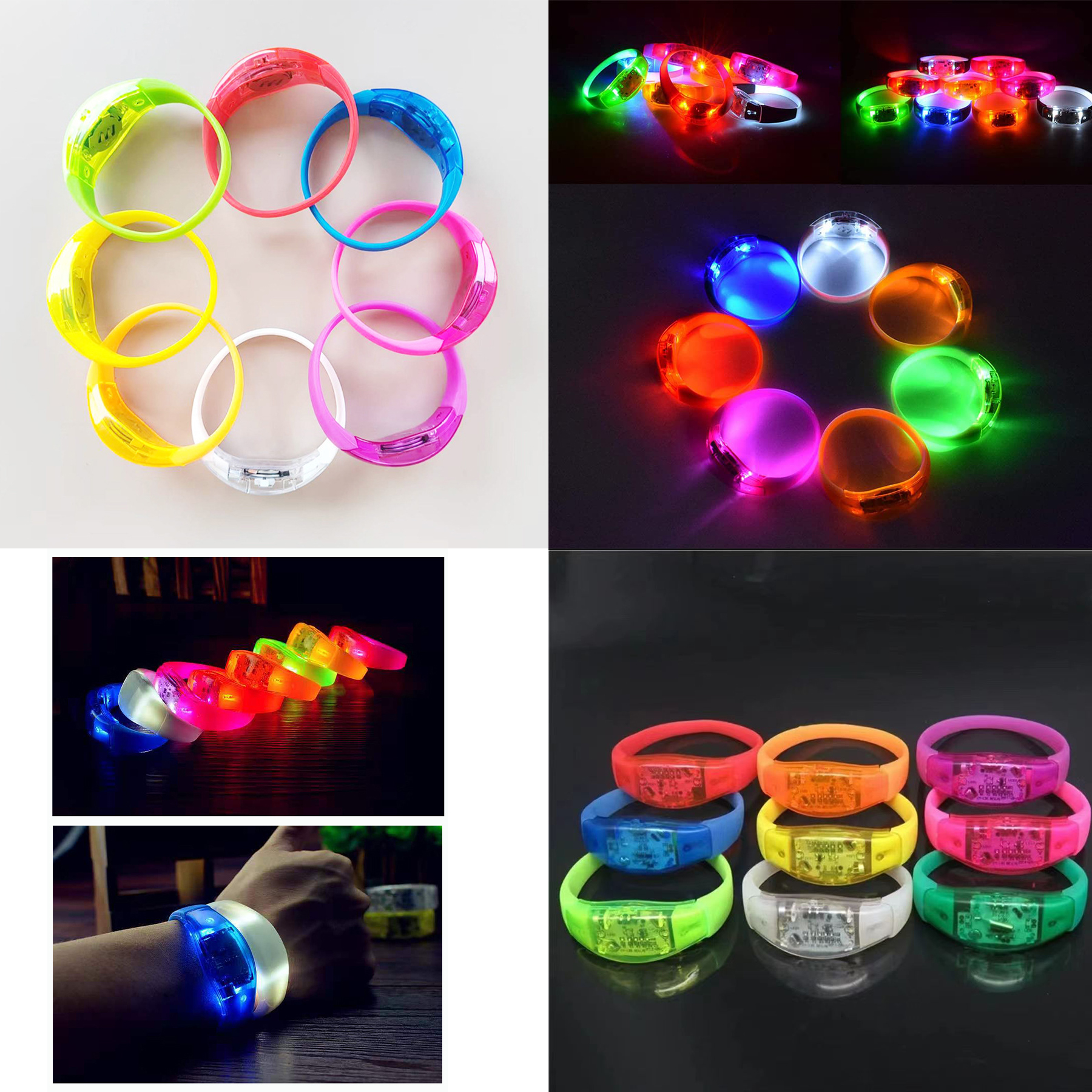 Voice Activated Sound Control LED Flashing Bracelet 2