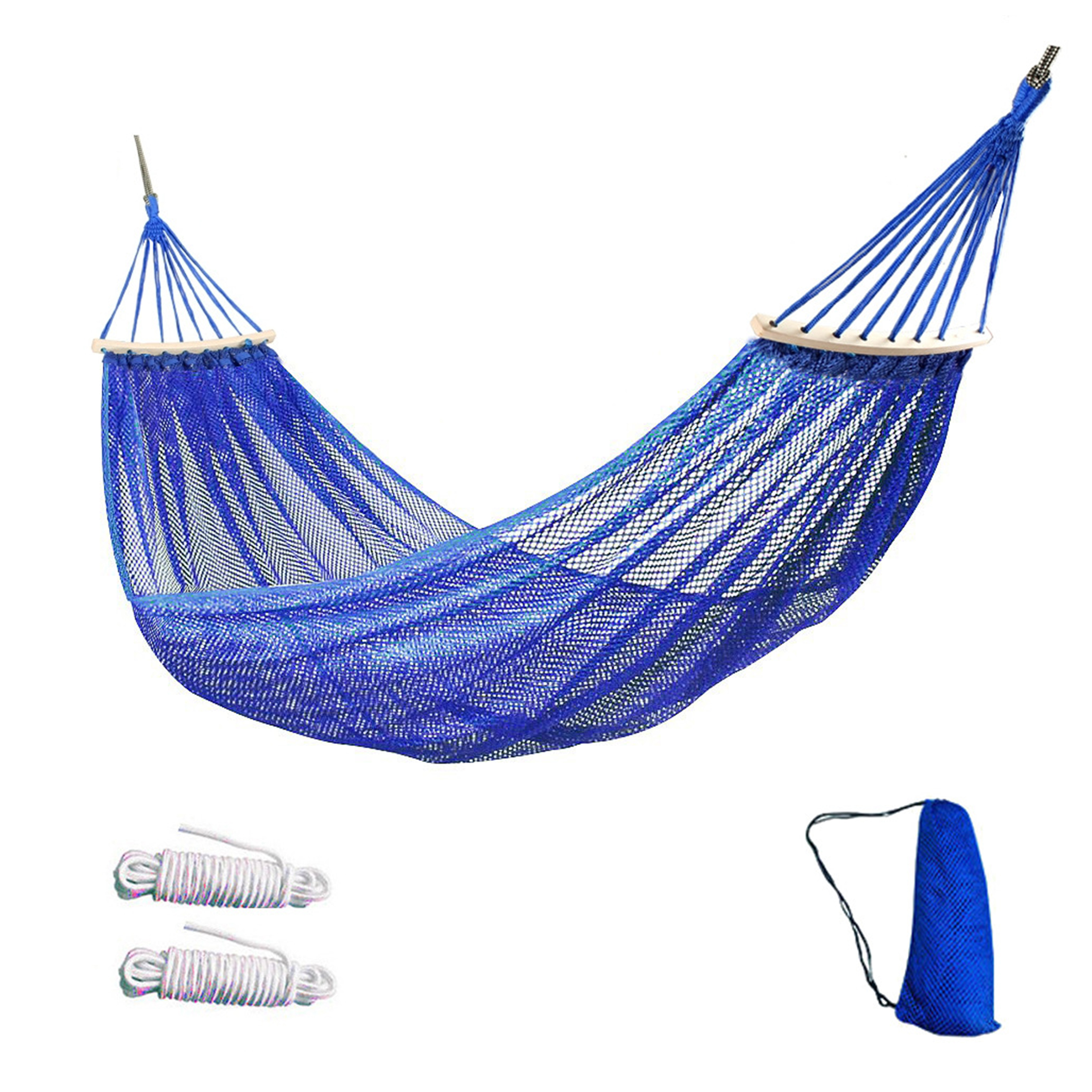 Polyester Anti Rollover Hammock With Curved Rod 9