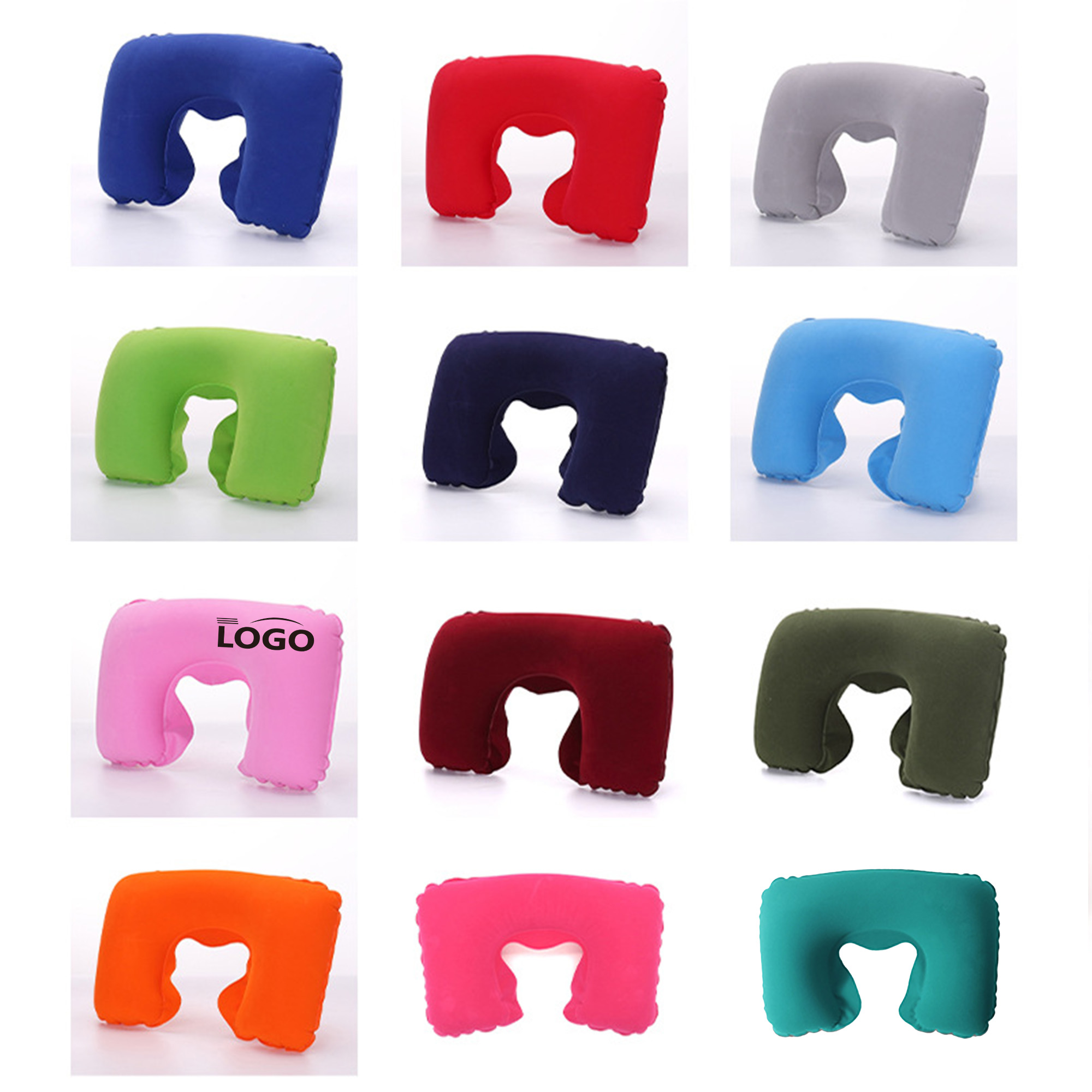 Pillow U-Shaped Inflatable Neck Support Travel 5
