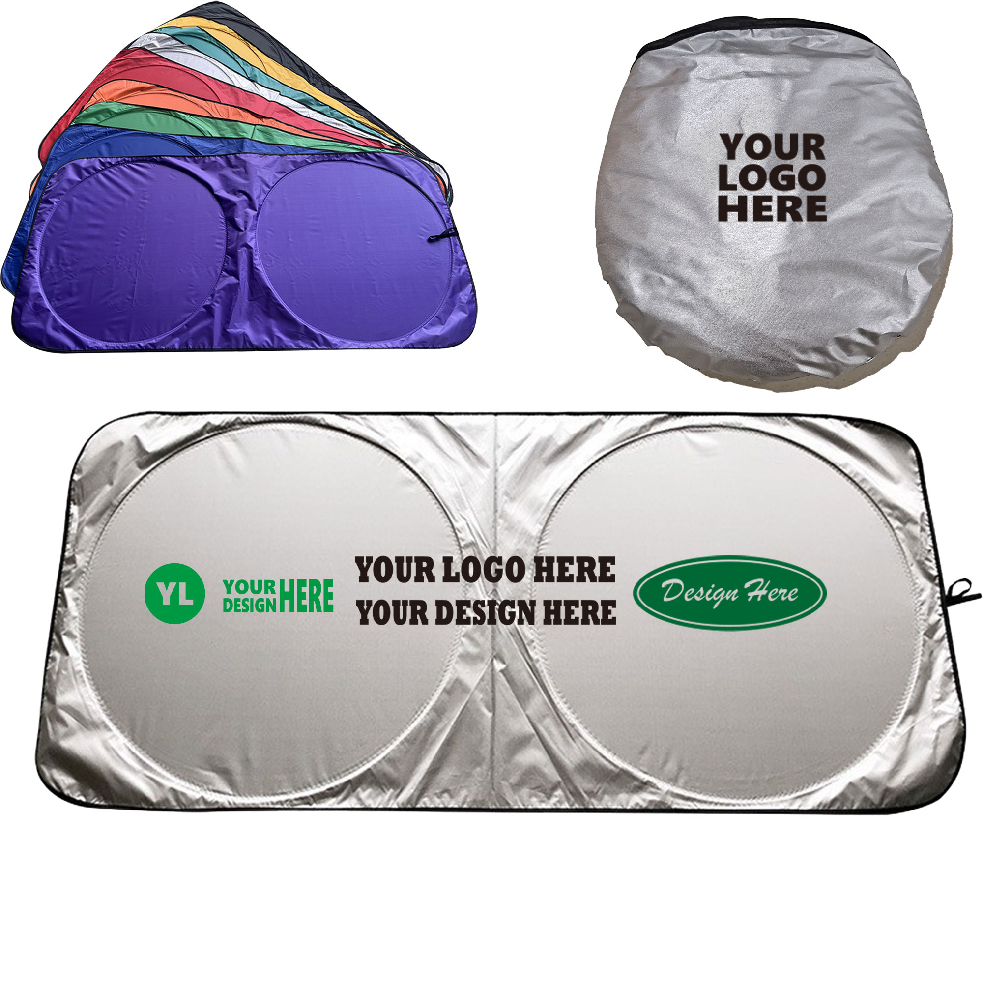 170T Fabric Vehicle Sun Visor Shield 3