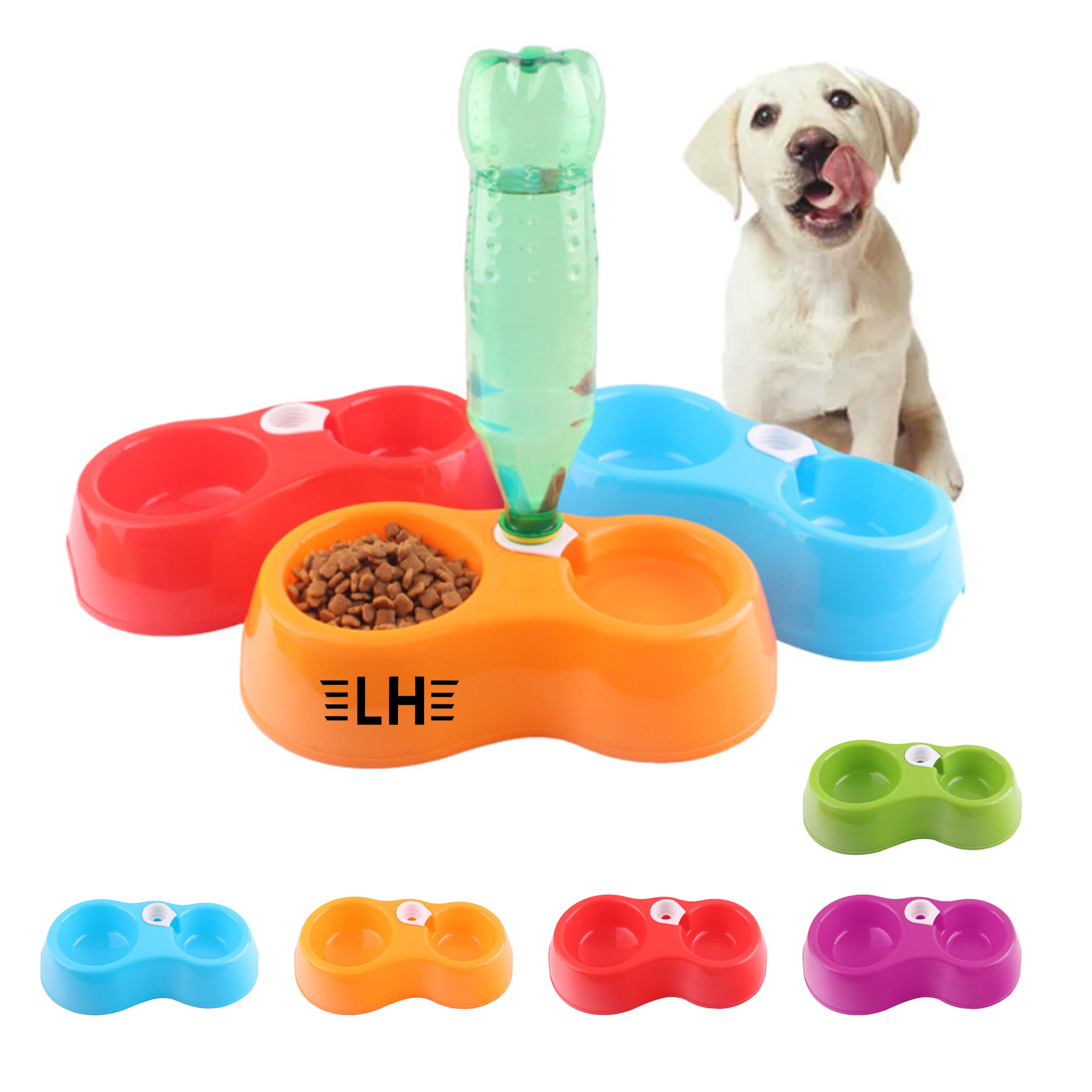 Pet Dual-Use Water Dispenser & Bowl 6