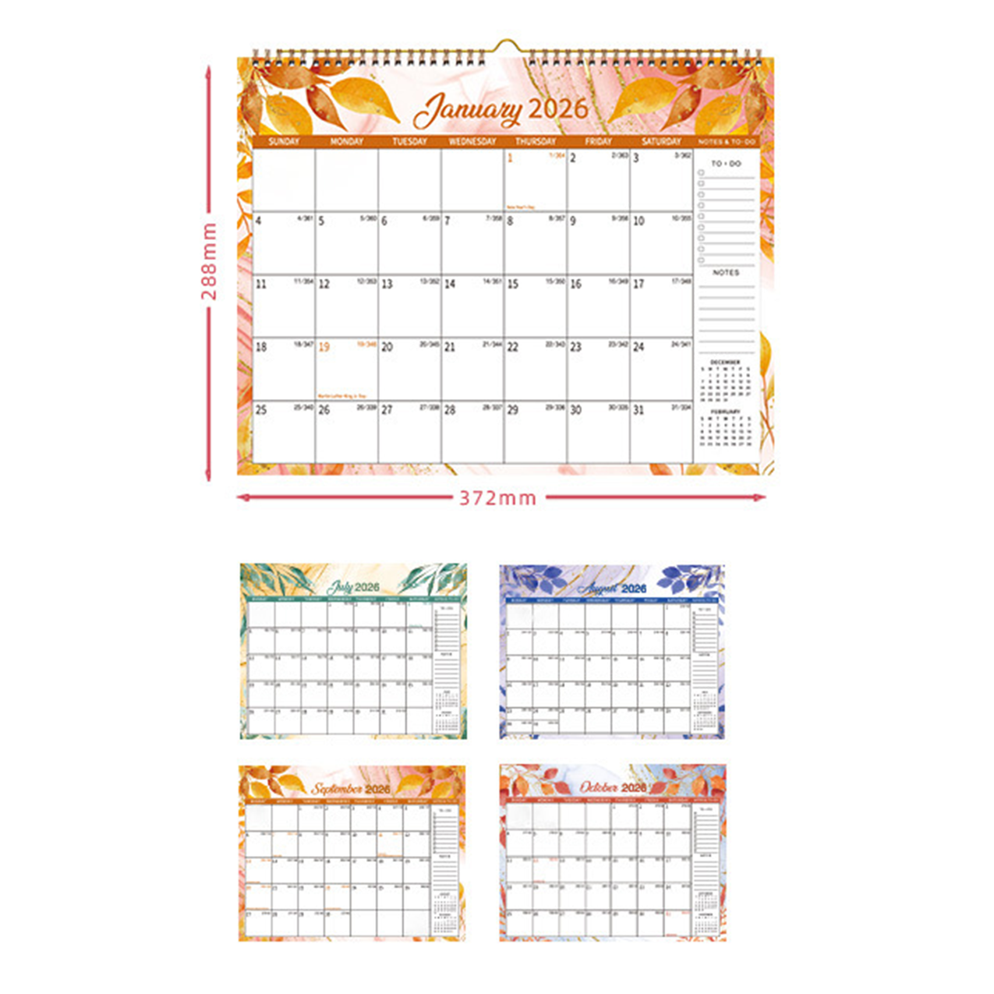 Desktop Calendar Monthly Wall Planner 5