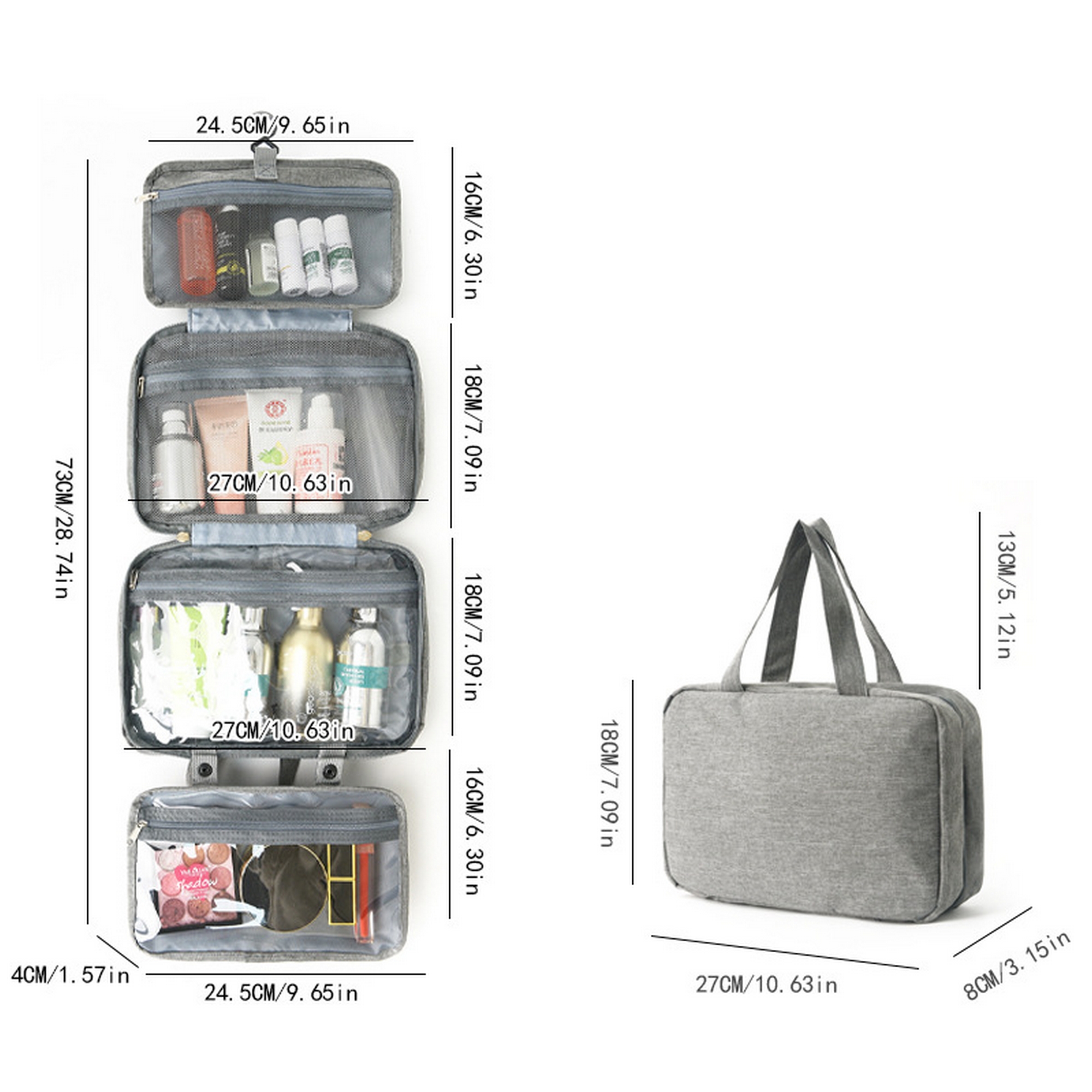 Four-Fold Dry And Wet Separation Storage Toiletry Bag 2