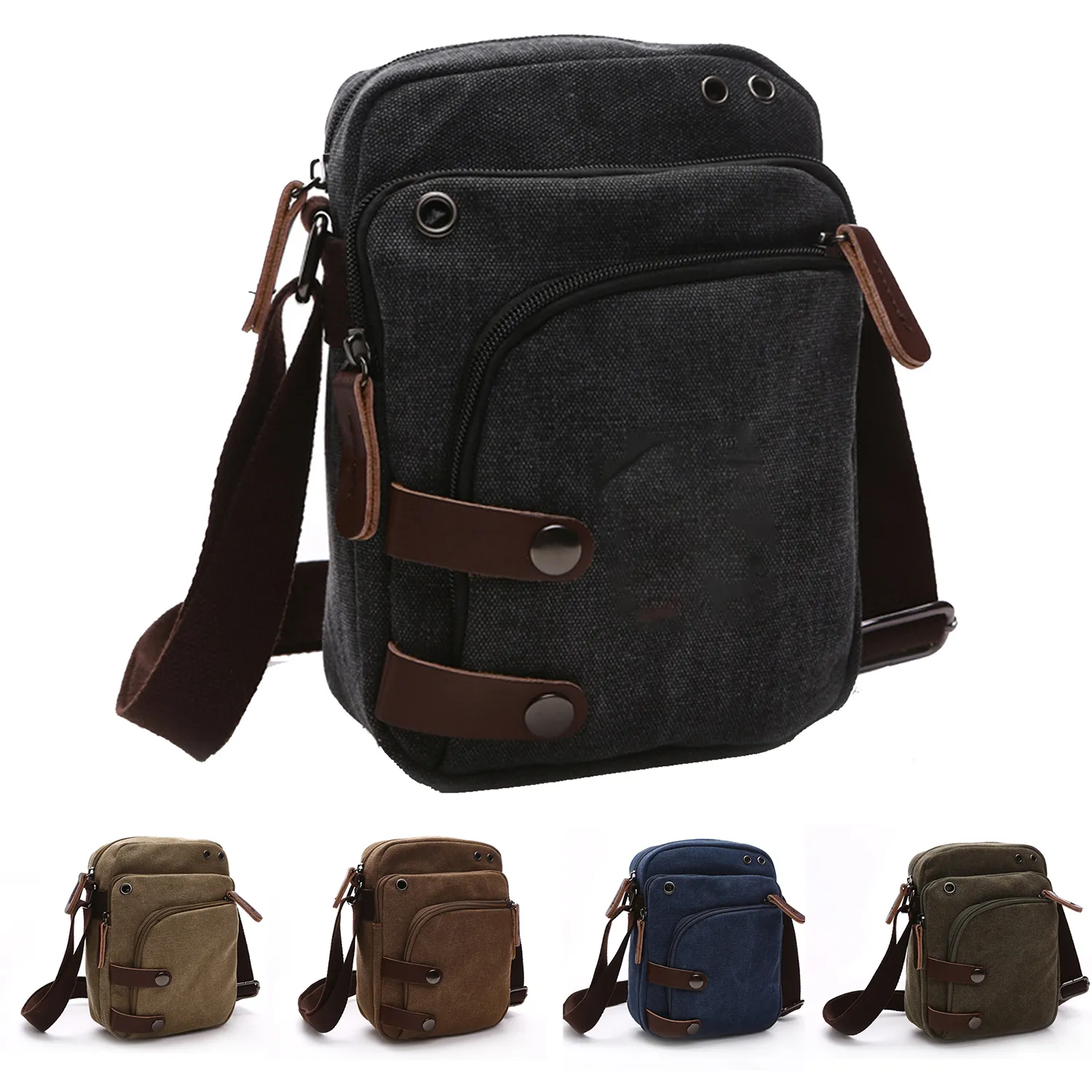 Canvas wearable Cross-body bag 4