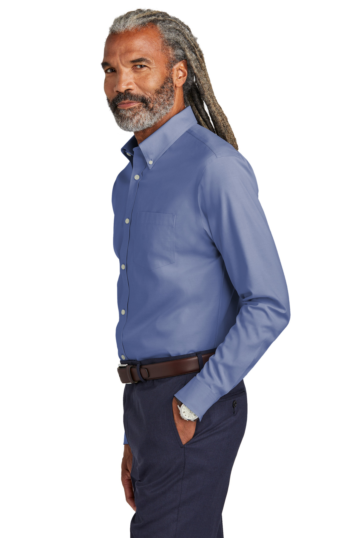 Tall Wrinkle-Free Stretch Pinpoint Shirt