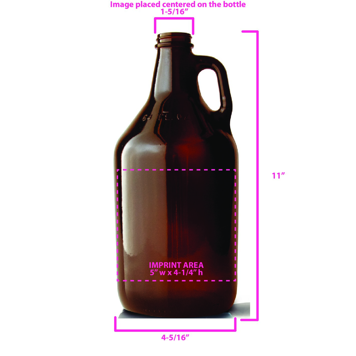 Amber Growler 64 oz. 2