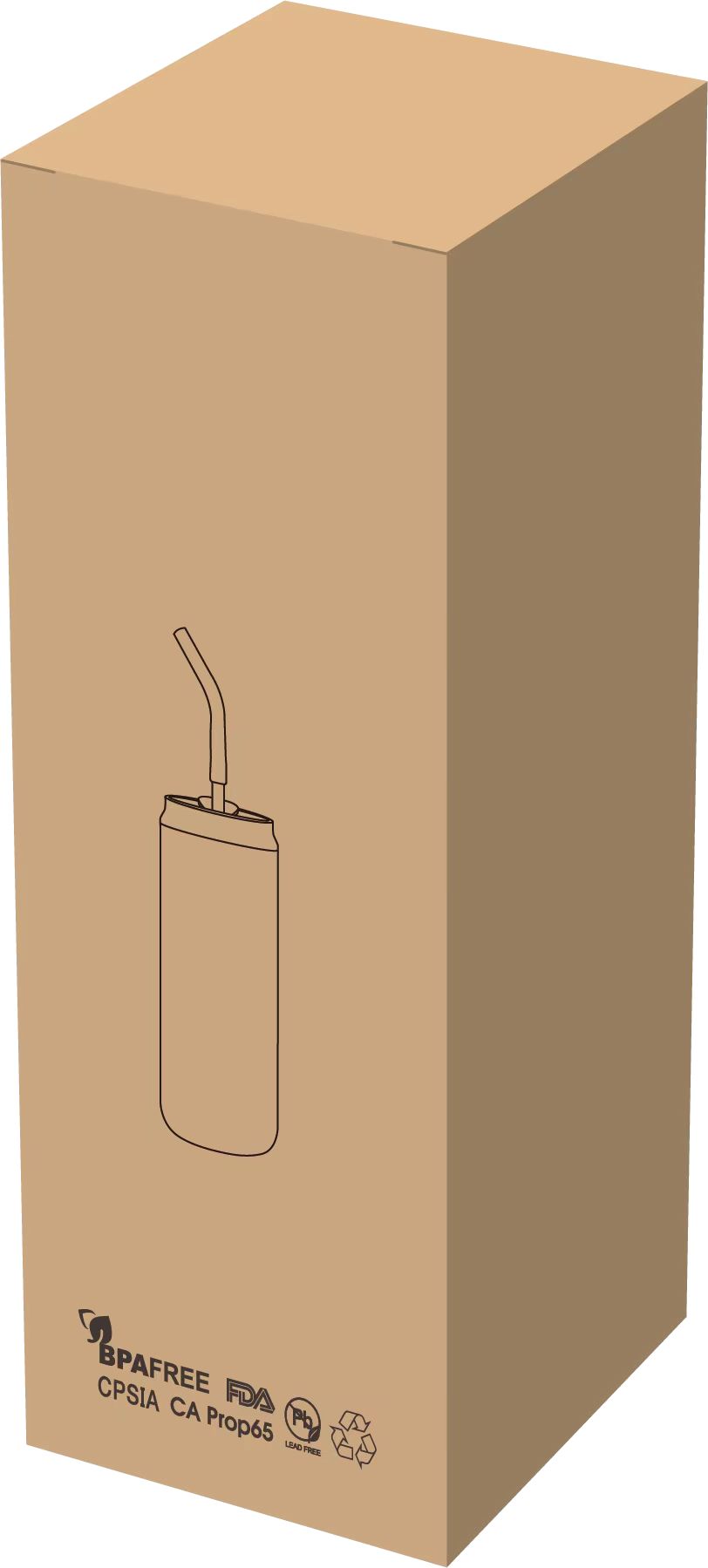 20 oz Vacuum Tumbler with Straw 4